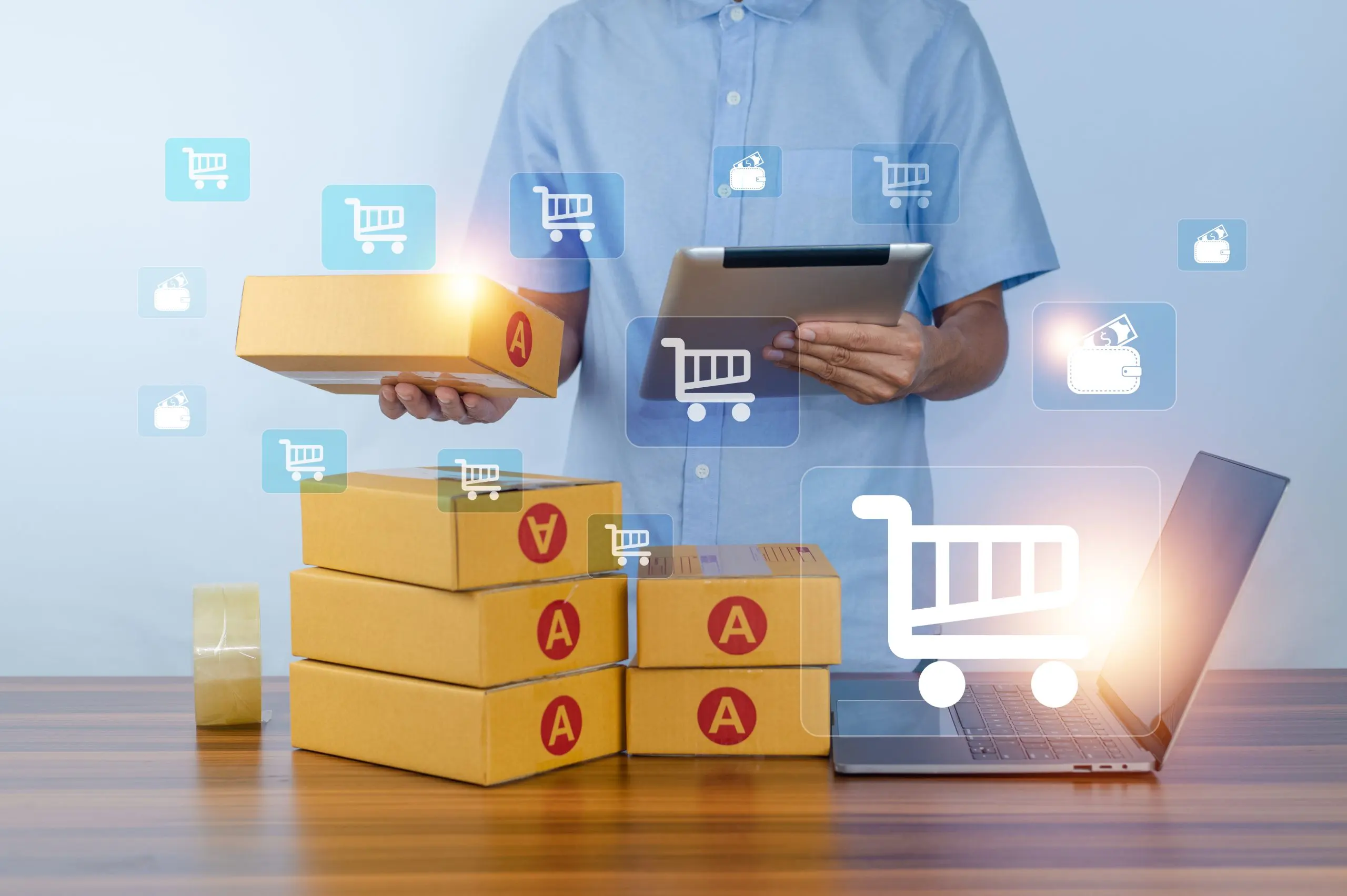 Key Trends Shaping Canada 3PL Market with 5% Annual Growth in Cross-Border Trade shopping-online-digital-internet-technology-smart-life-online-shopping-concept-scaled