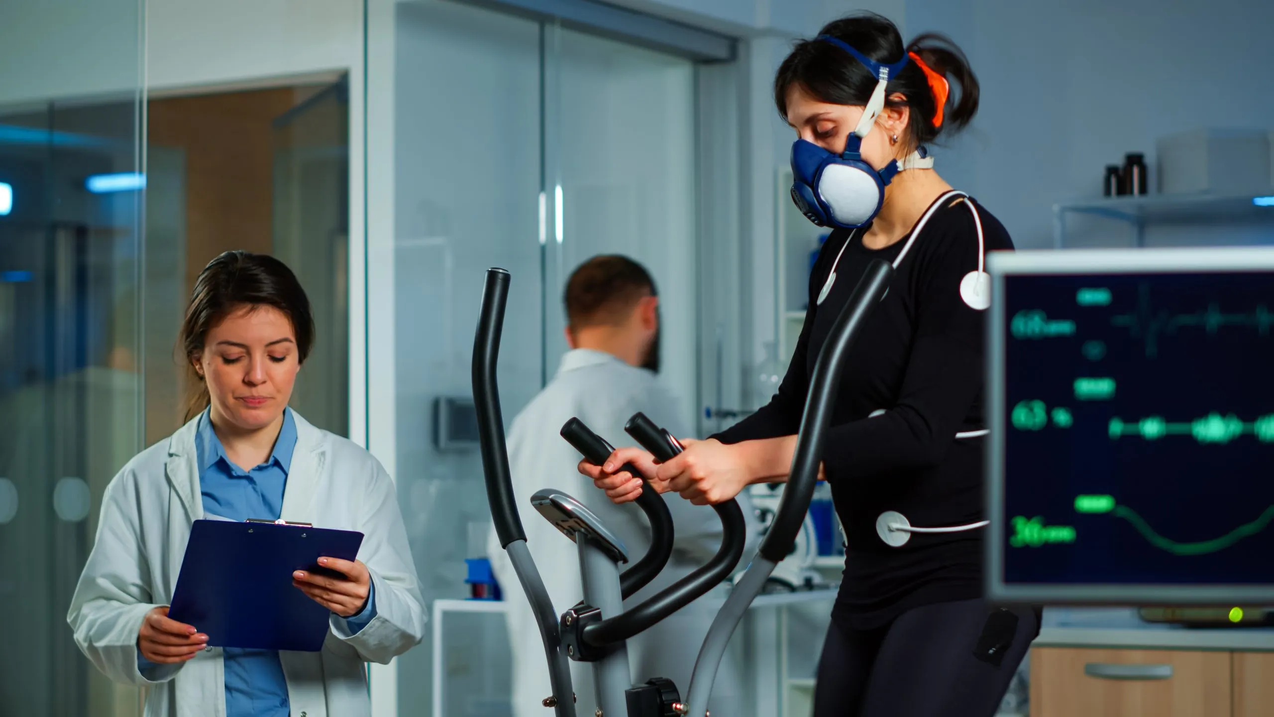 Brazil health and fitness services Market Outlook to 2035 specialists-supervising-exercises-patient-reading-health-information-clipboard-performance-athlete-running-cross-trainer-measuring-heart-rate-phisical-endurance-psychological-resistance-scaled
