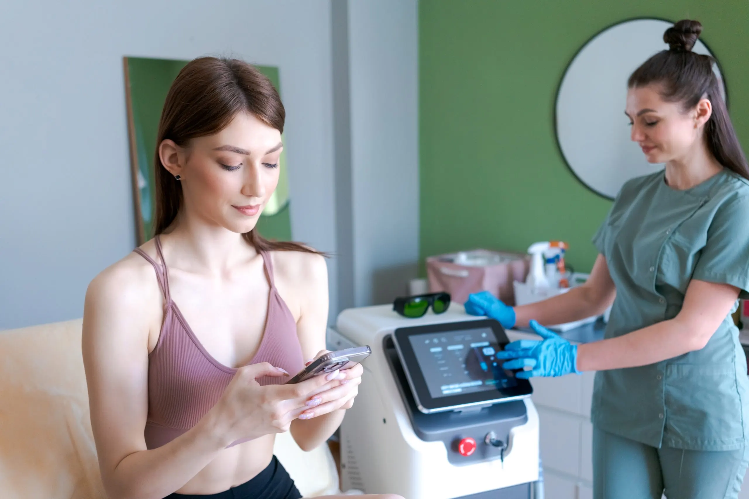 KSA Body Contouring RF Devices Market Outlook 2035 woman-is-sitting-room-with-woman-standing-her-scaled