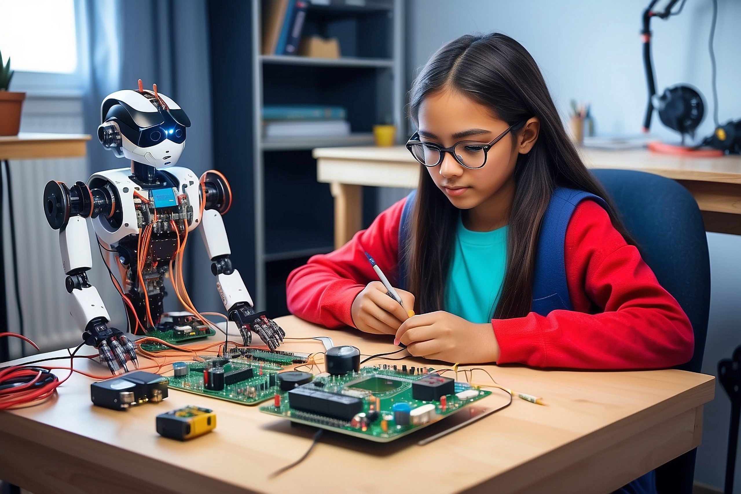 young-teenage-multiethnic-schoolgirl-is-studying-electronics-soldering-wires-scaled