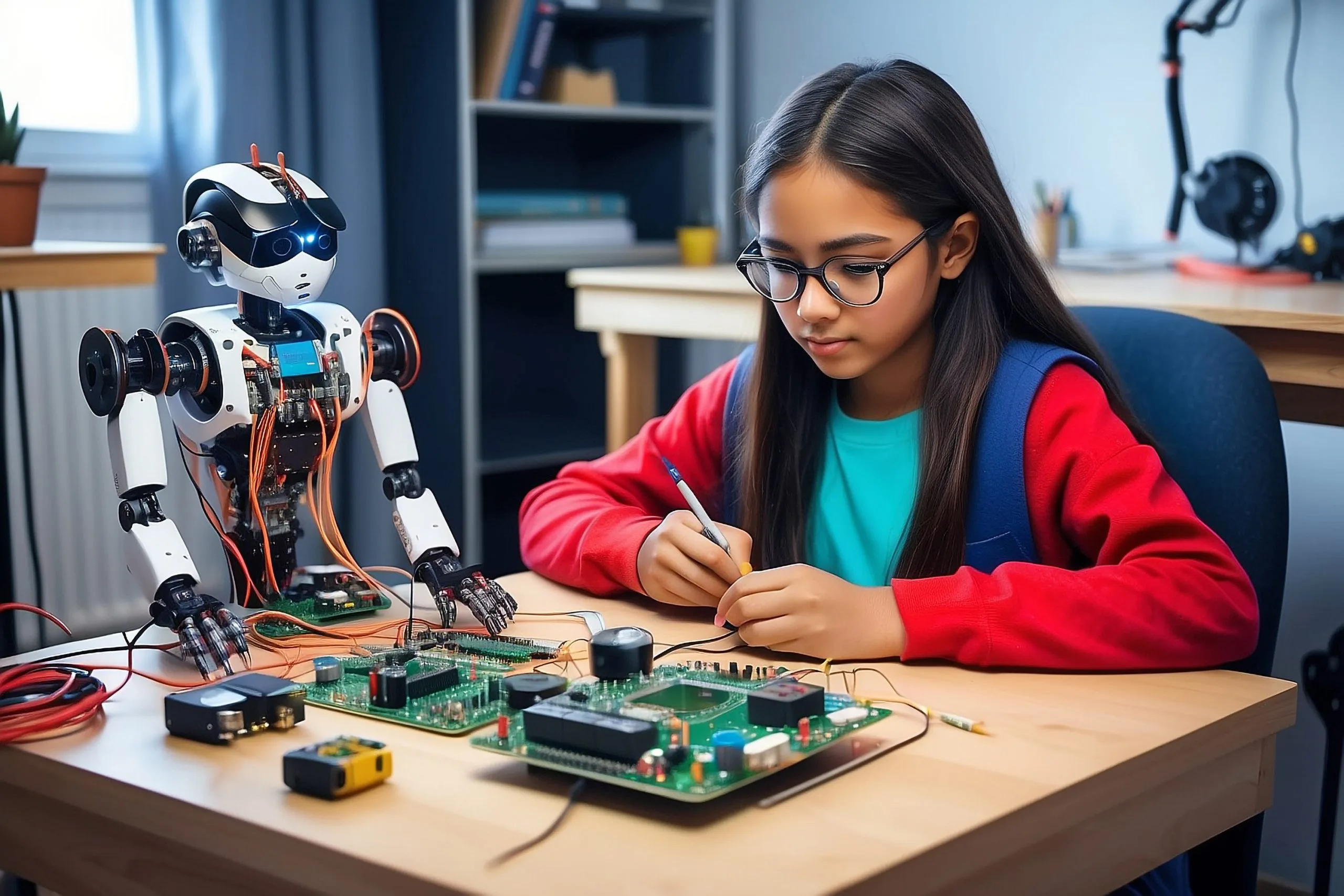 The Rise of Automation Philippines Robotics Market Expected to Reach $3.2 Billion Growing at 12.5% CAGR value young-teenage-multiethnic-schoolgirl-is-studying-electronics-soldering-wires-scaled