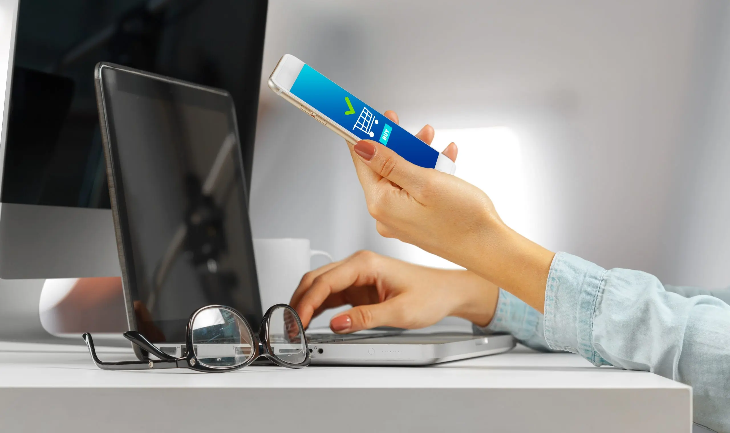 KSA Digital Pregnancy Test Kits Market Outlook 2035 young-woman-sitting-table-with-open-netbook-computer-female-person-using-modern-technology-scaled