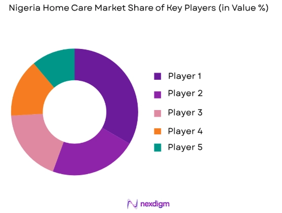 Nigeria home care market share of key players