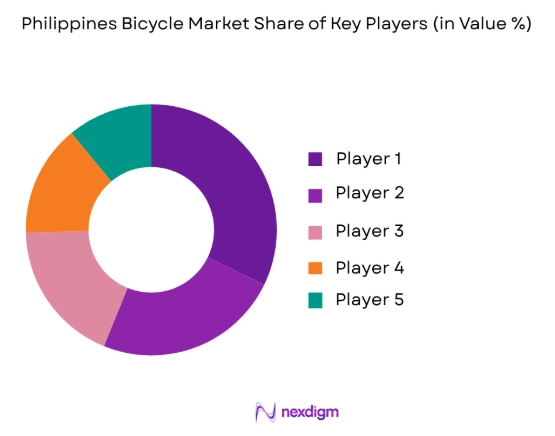 Philippines Bicycle Market share of key players