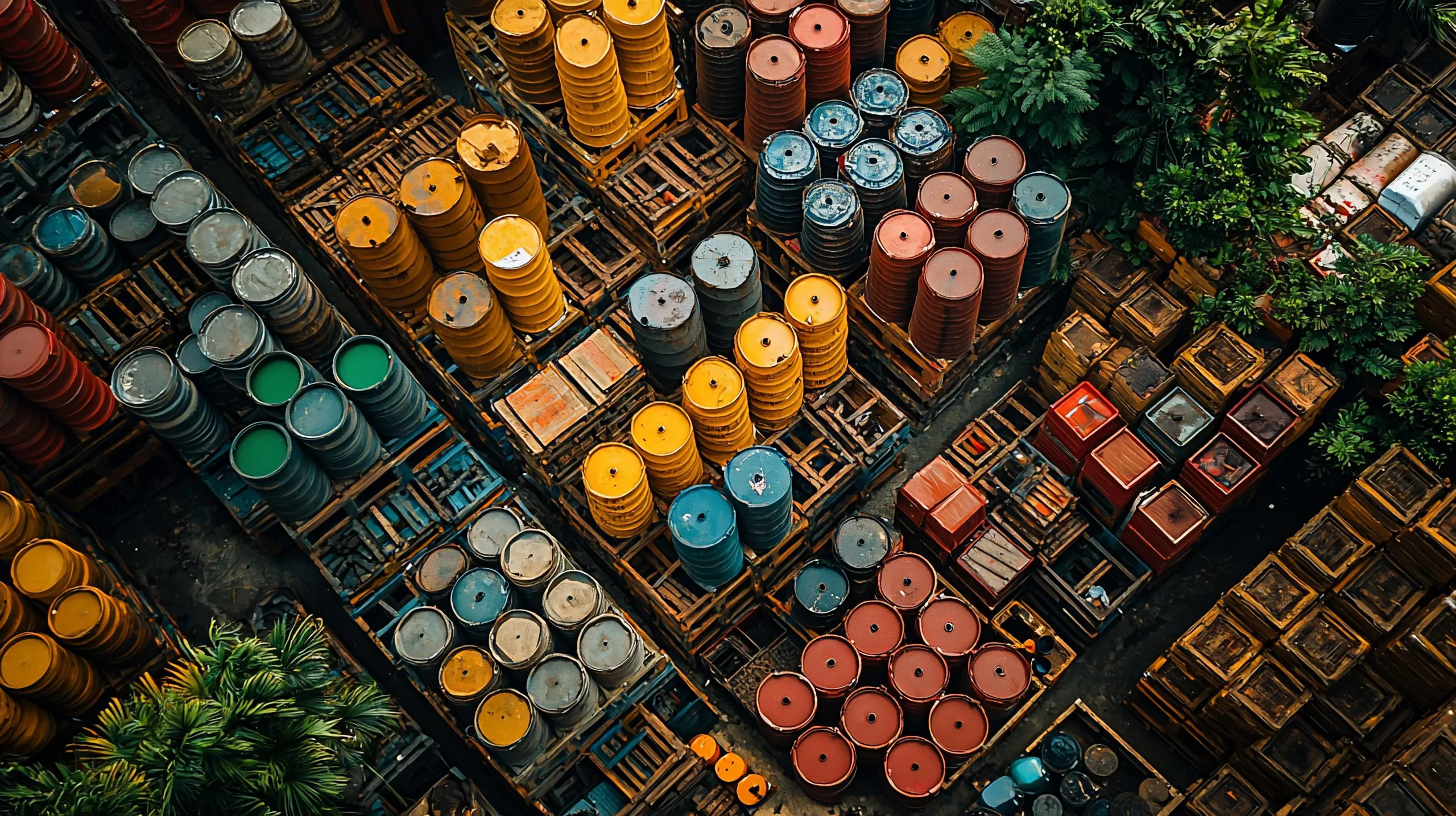 Turkey’s Advanced Materials Market a key to sustainable growth and innovation, expected to hit $8B value aerial-view-colorful-industrial-barrels-scaled