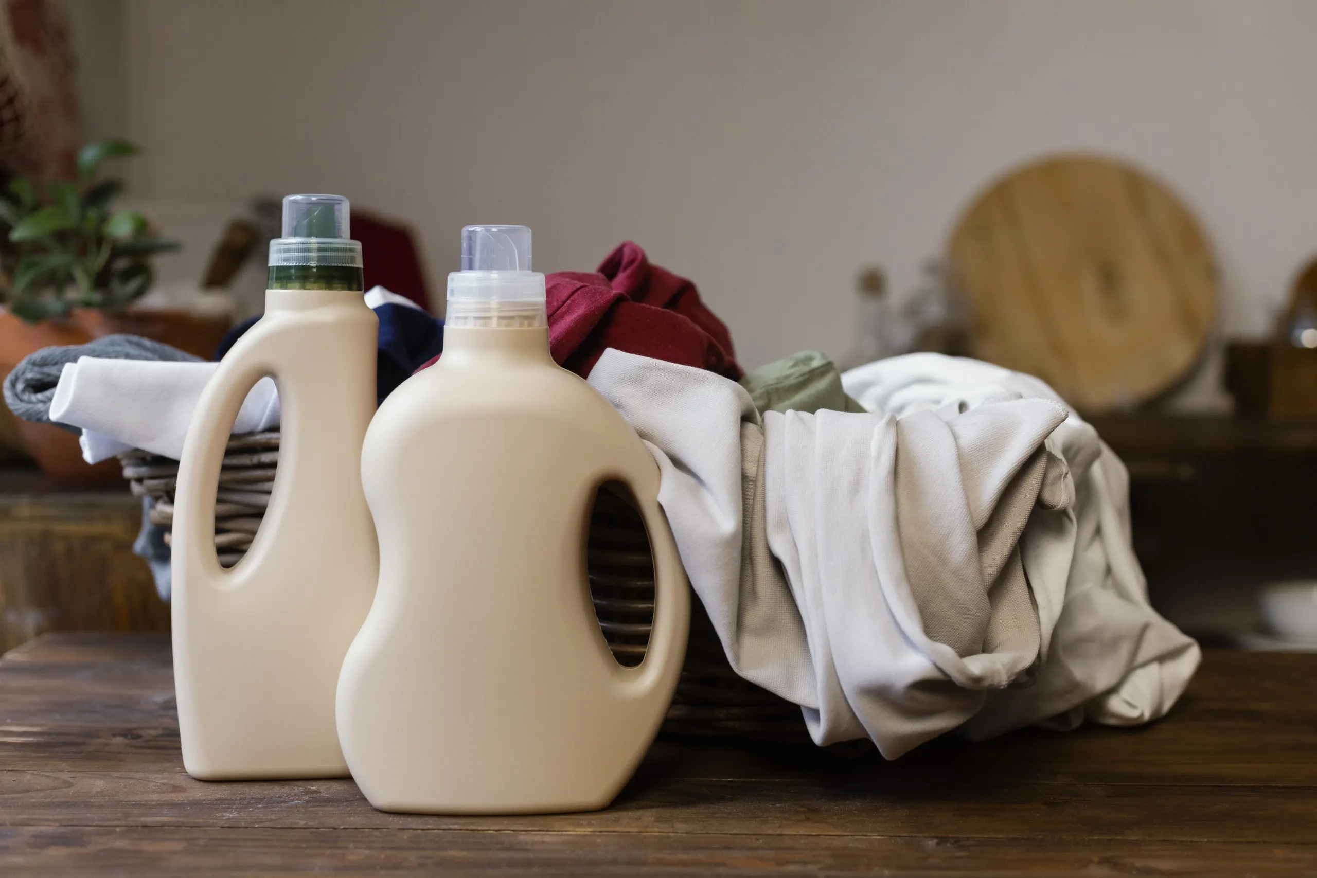 USA Fabric Softeners and Conditioners Market Trends with 4.2% CAGR and Expanding Adoption Across Retail and E‑commerce Channels arrangement-with-cleaning-products-basket-scaled