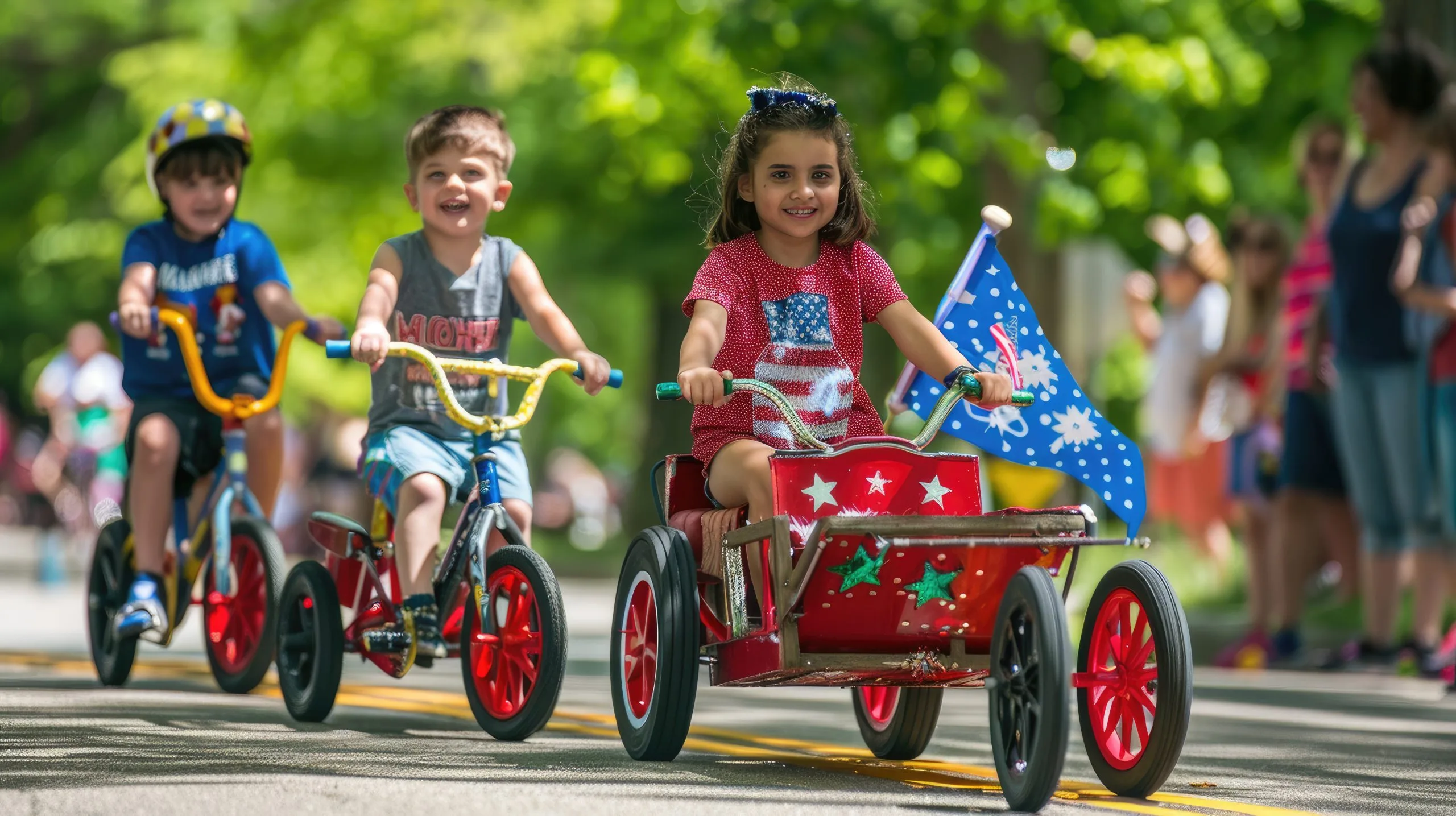 India Bicycle Market Outlook to 2035 children-participating-memorial-day-parade-with-decorated-bikes-wagons-scaled