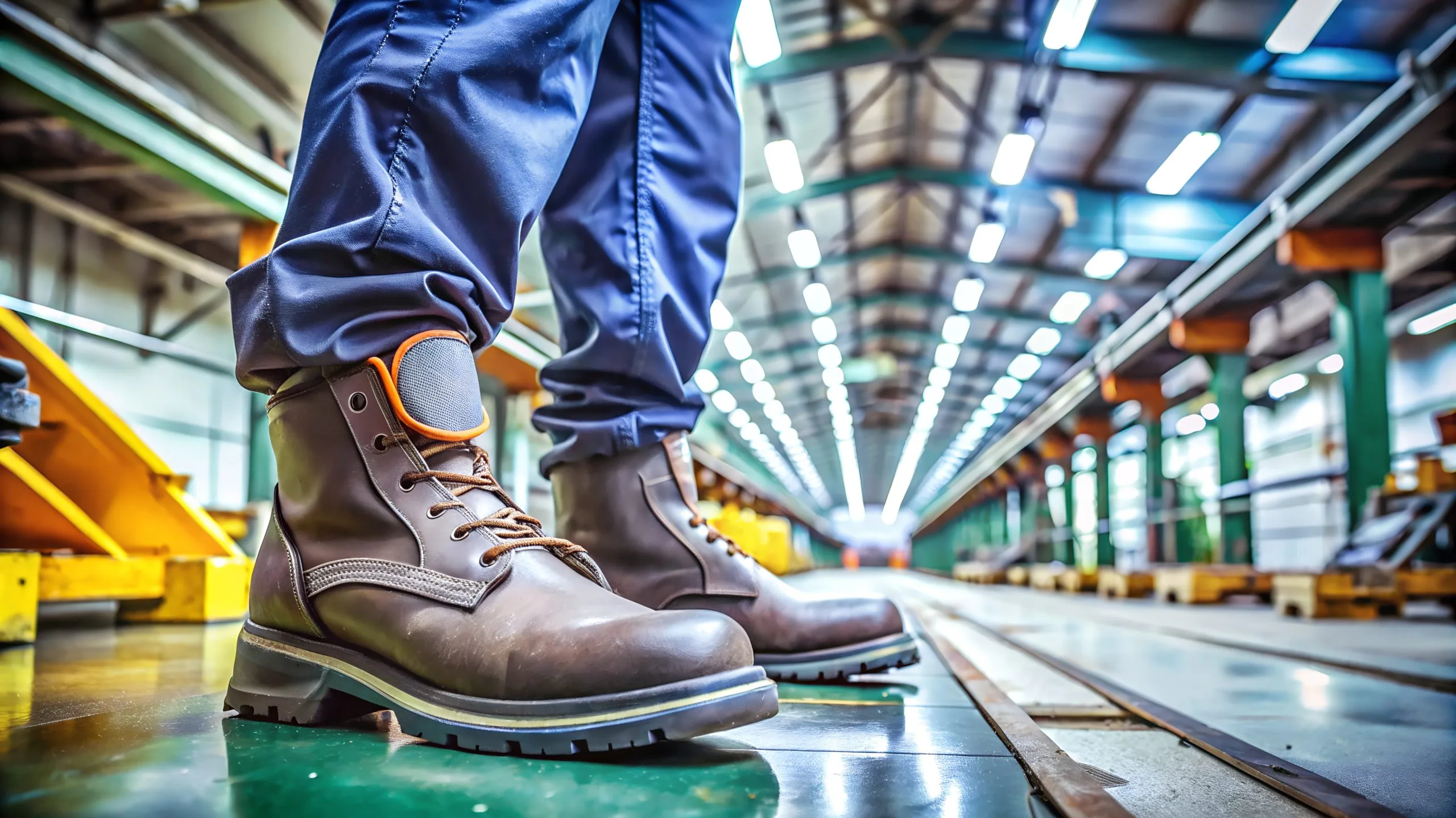 UAE Industrial Protective Footwear Market Outlook to 2035 closeup-workers-footwear-factory-scaled
