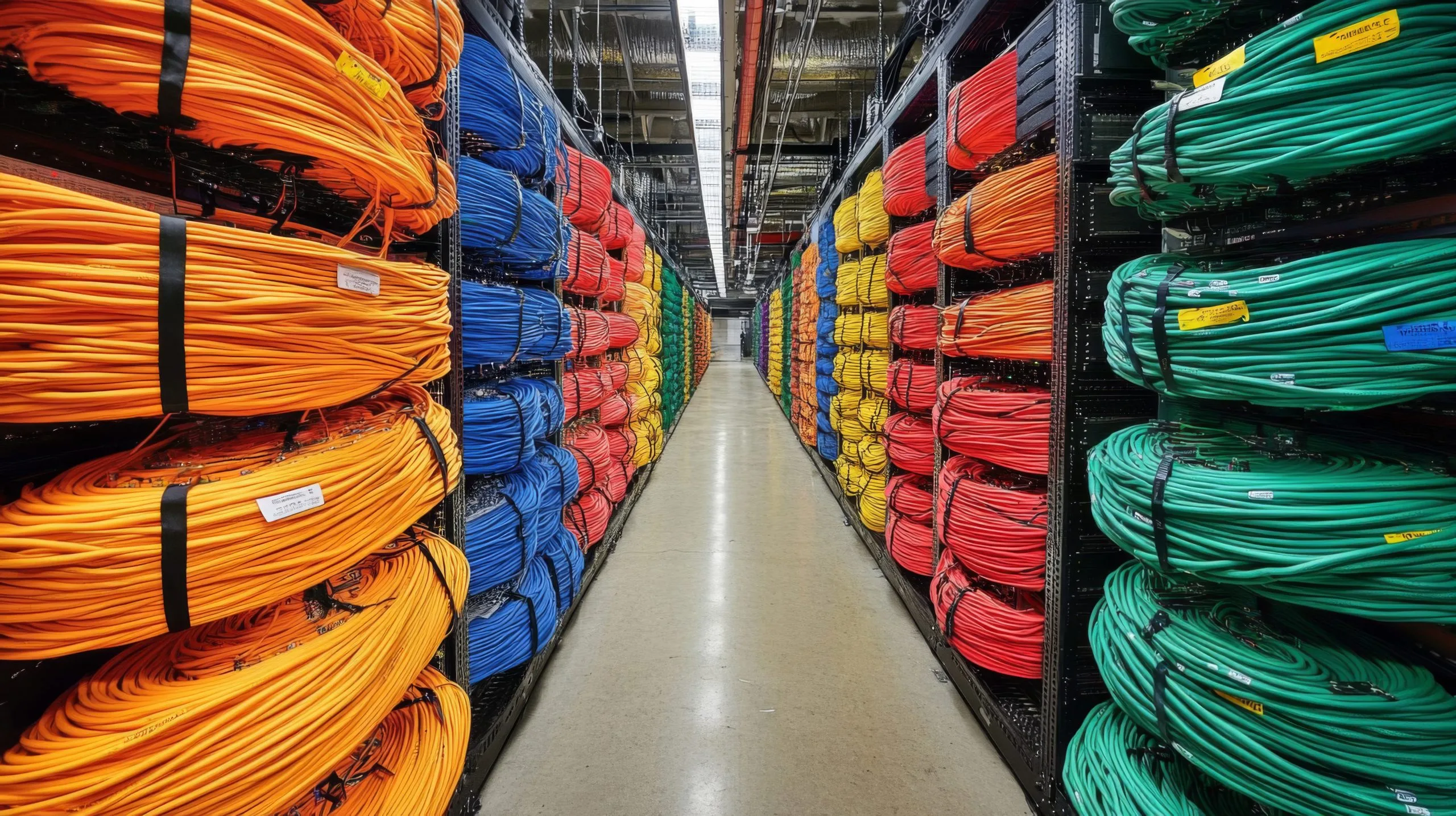 USA Wiring Harnesses Market Growth Driven by EVs, Electronics, and Vehicle Connectivity Amid 2.1% CAGR colorful-cable-reels-organized-data-center-row-scaled