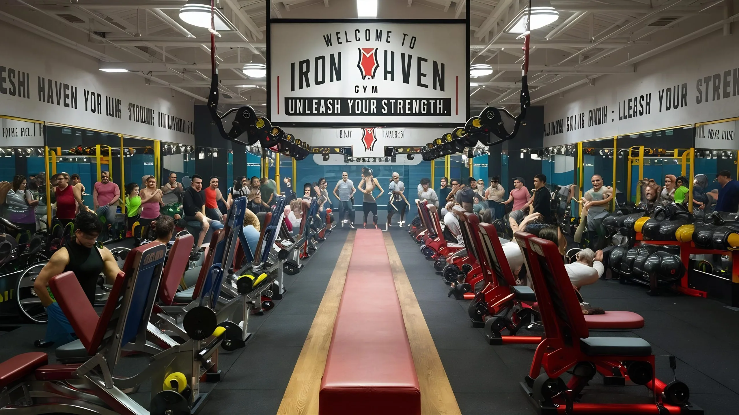 USA Health and Fitness Club Market Outlook to 2035 gym-with-bench-sign-that-says-scaled