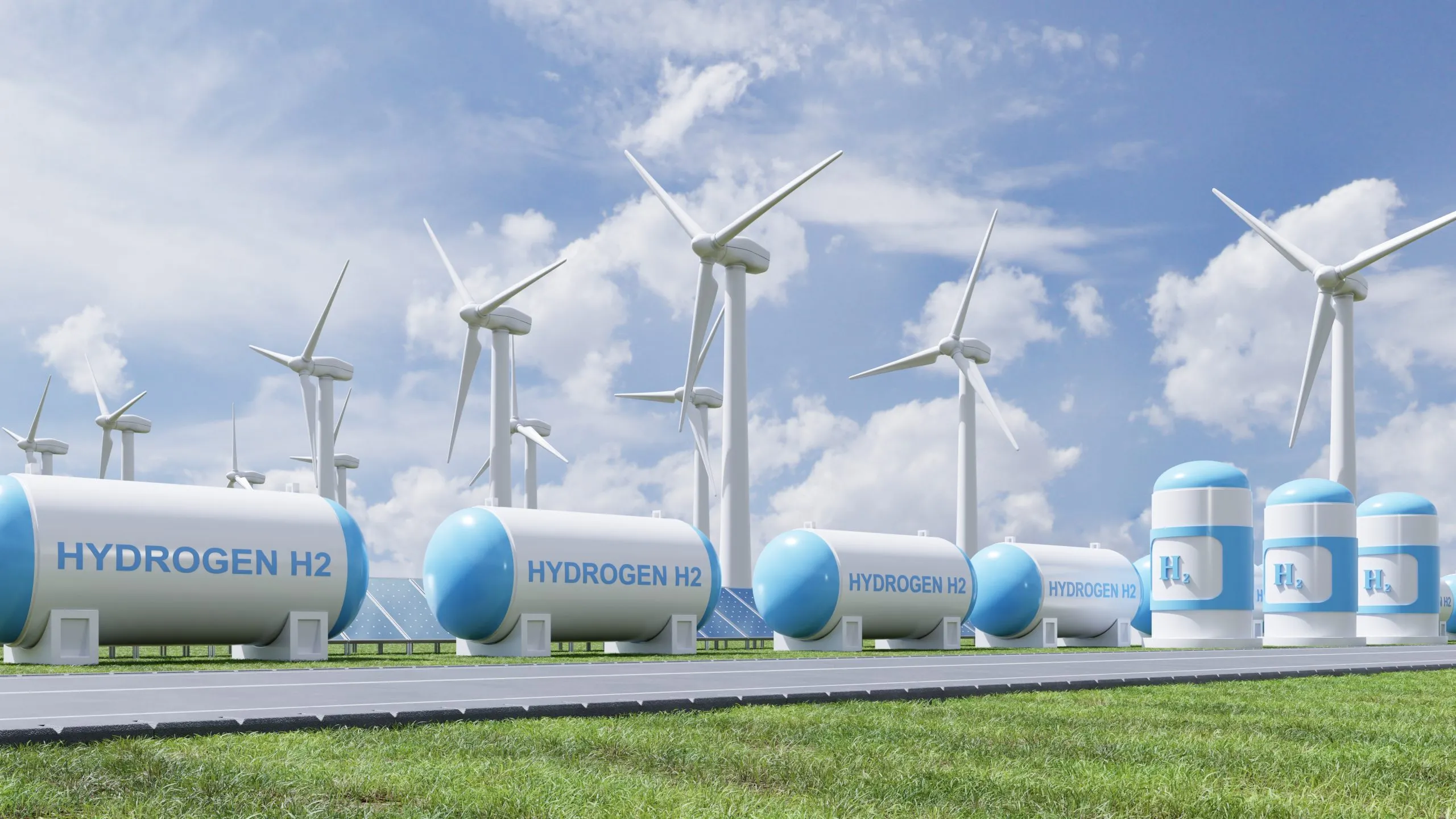 The Rise of Green Hydrogen in Italy to Reach 5 GW with €10 Billion in Investments in the coming years hydrogen-energy-storage-gas-tank-clean-electricity-solar-wind-turbine-facility-scaled