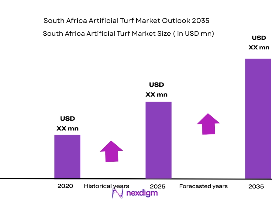 South African artificial turf market size