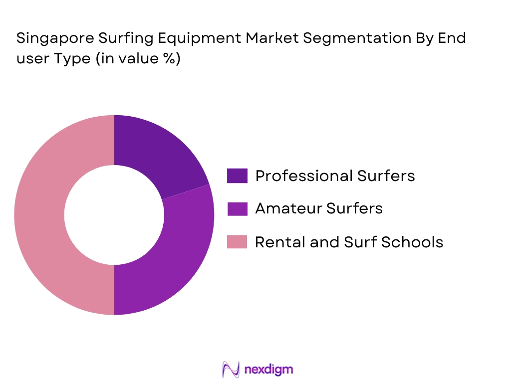 Singapore surfing equipment market by end user