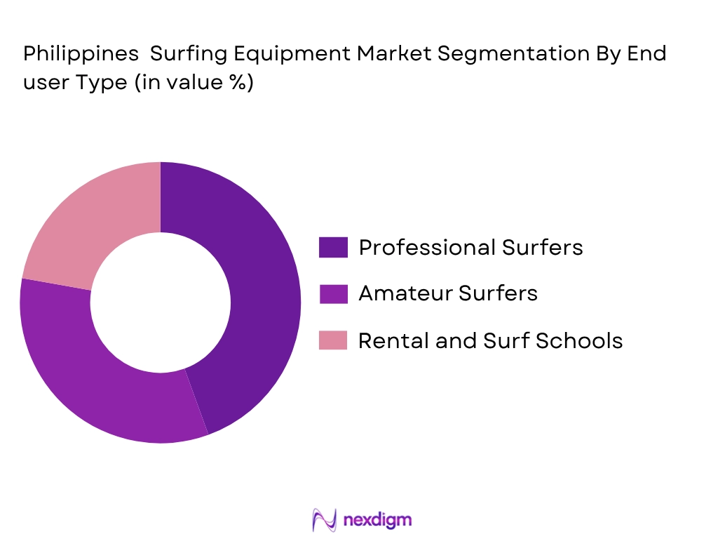 Philippines surfing equipment market by end user