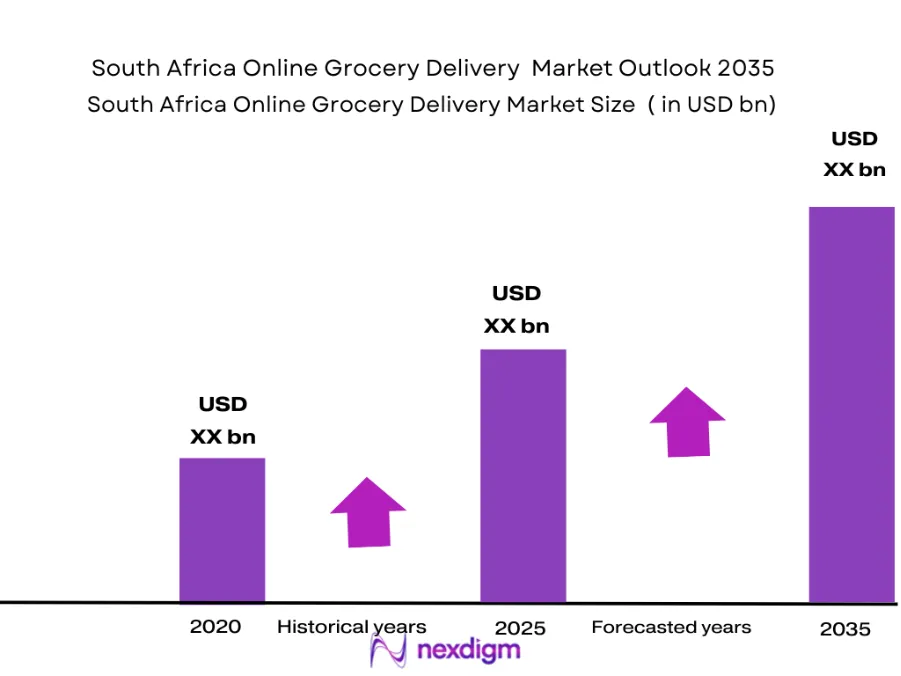 South African online grocery delivery market size