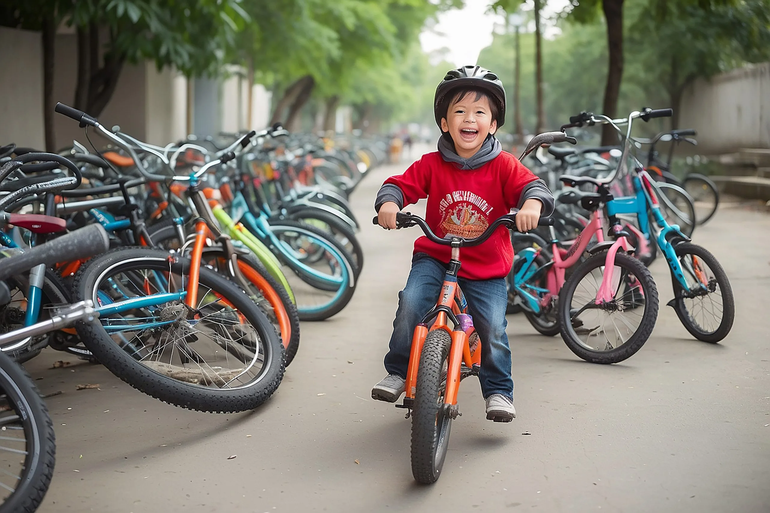 UAE Bicycle Market Outlook to 2035 kid-having-fun-with-bikes-scaled