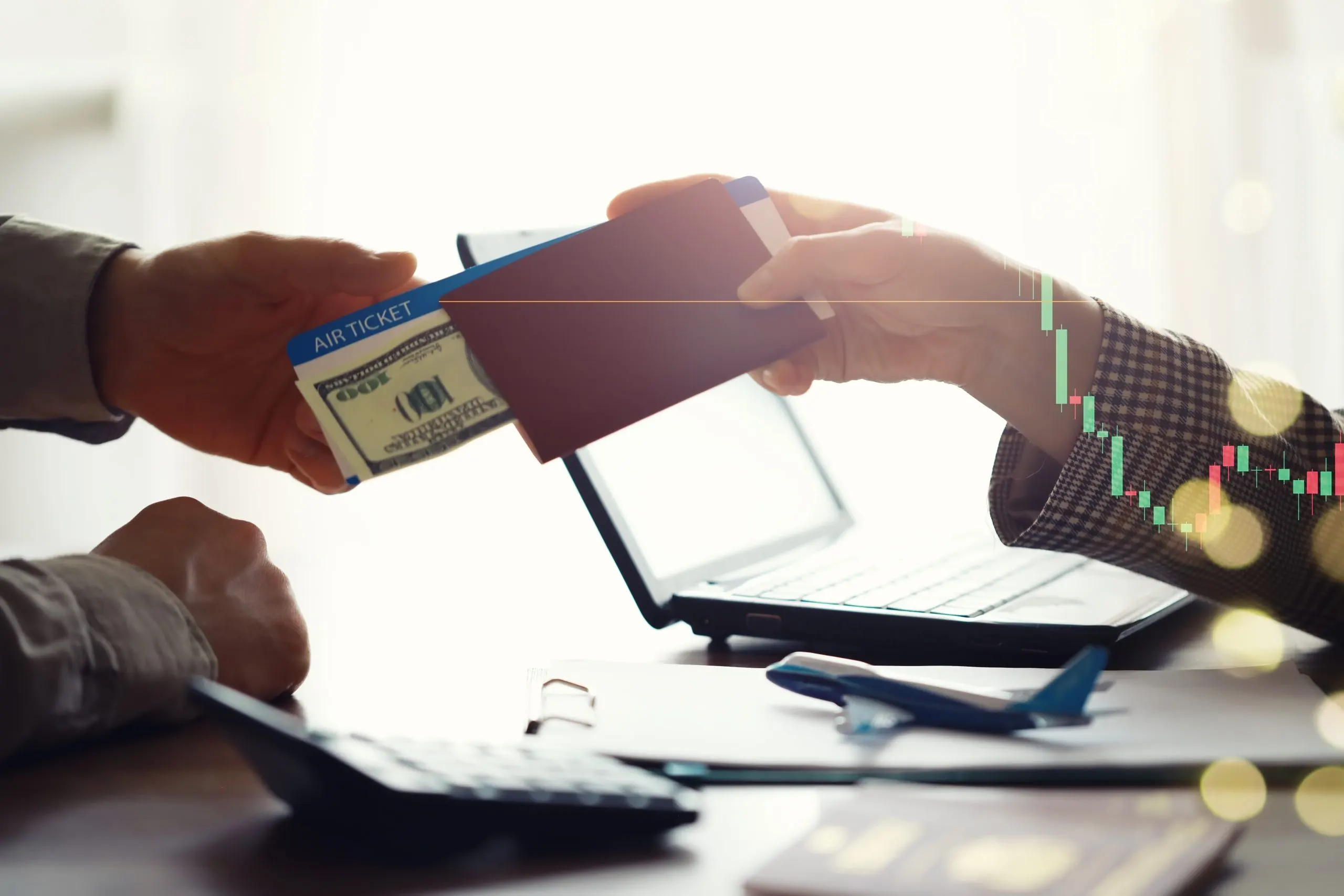 Philippines Transfer Cases Market Outlook with Chain‑Driven Segment Driving 64 % Adoption man-buys-plane-tickets-from-agency-client-receives-passport-with-plane-tickets-from-travel-agent-scaled
