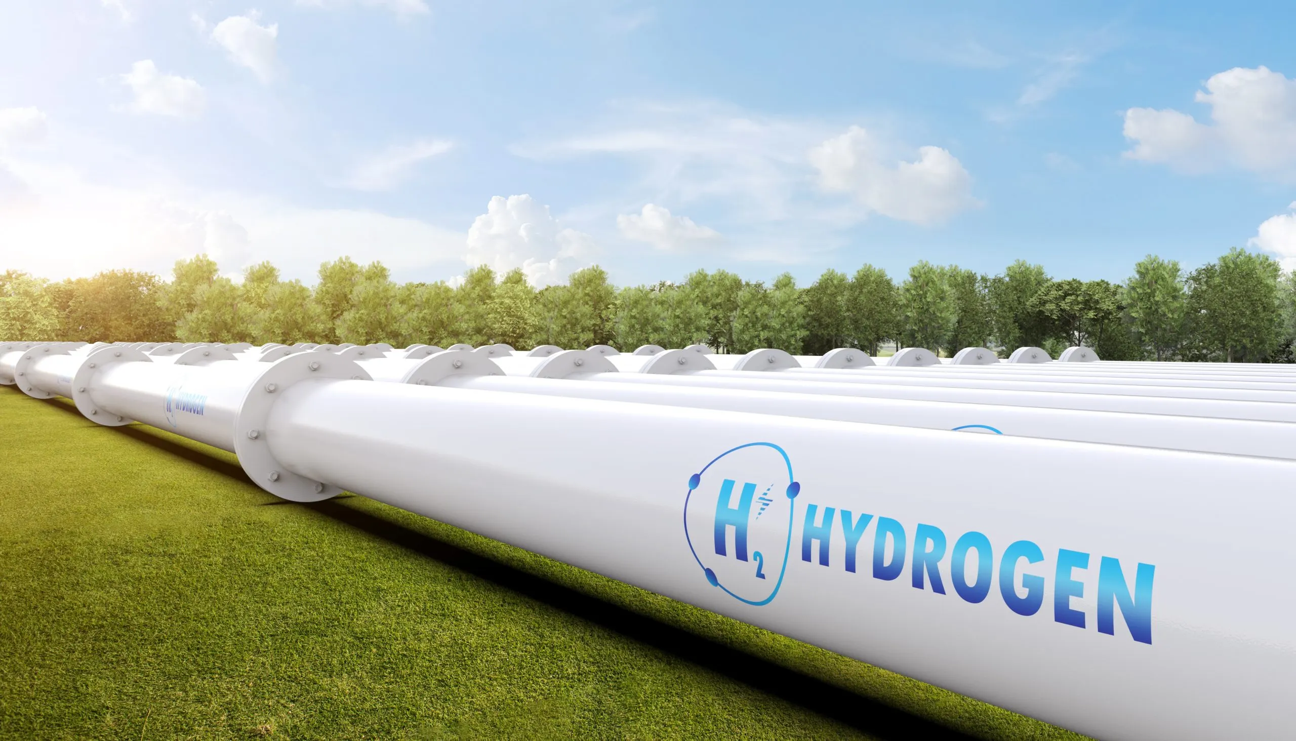 The Rise of Green Hydrogen in Germany Aiming for 5 GW with a 30% CAGR growth value metal-pipeline-with-green-field-blue-sky-background-scaled