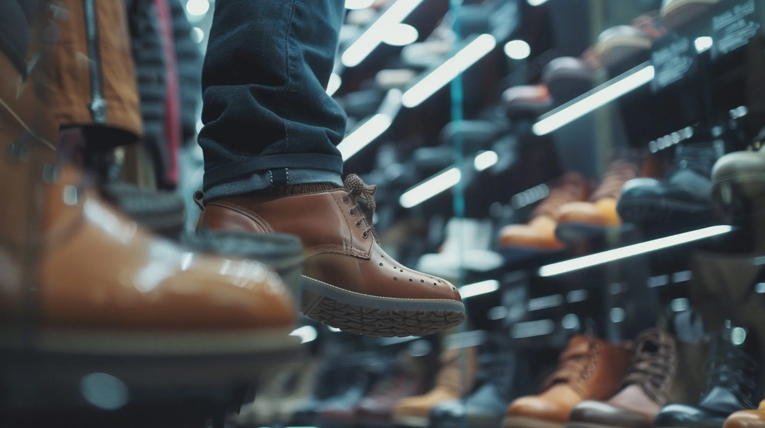 Vietnam Industrial Protective Footwear Market Growth Driven by Workplace Safety Compliance and Asia Pacific 7.5% CAGR Outlook person-standing-shoe-store-wearing-pair-shoes-scaled