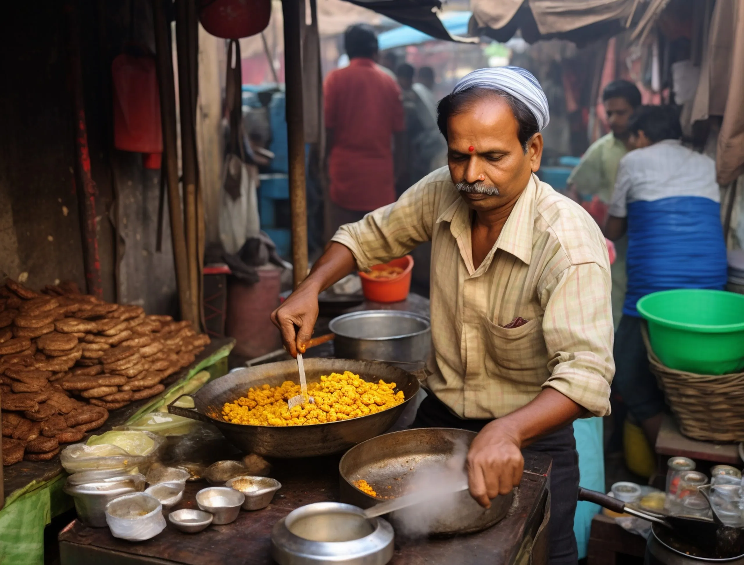 India Foodservice Market Outlook to 2035 portrait-indian-man-bazaar-scaled