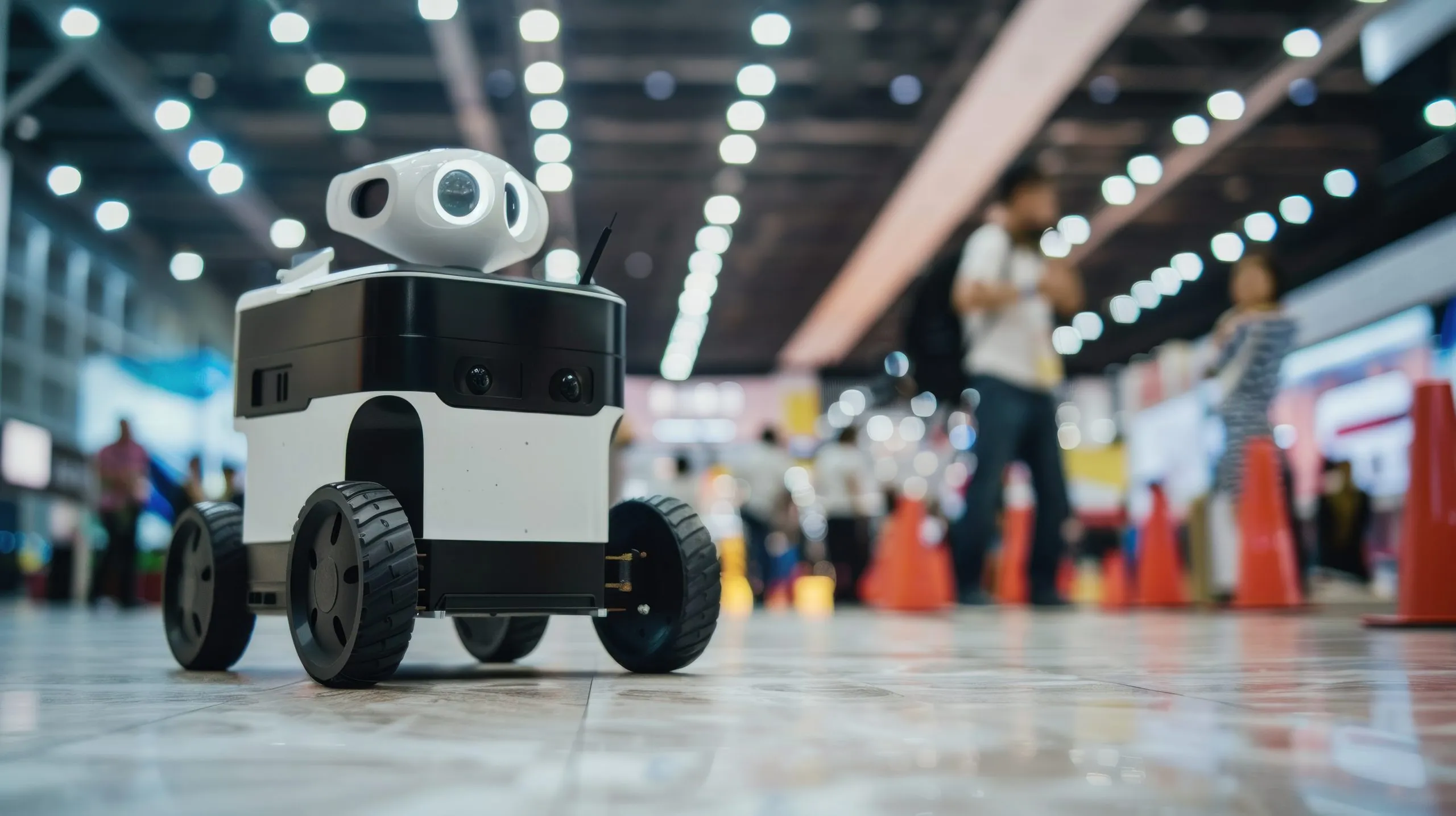 Turkey Robotics Market Forecast A Deep Dive into Growth and Adoption expected to exceed $2.5B in the upcoming years robot-delivery-system-being-demonstrated-tech-event-with-minimalist-background-1-scaled