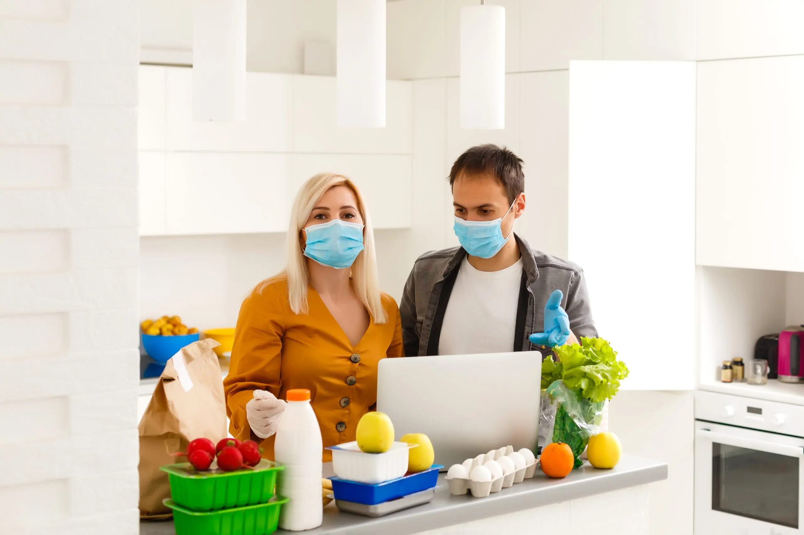 Brazil Home Care Market Outlook to 2035 self-isolation-concept-couple-unpacking-paper-bag-with-food-kitchen-ready-quarantine-epidemic-outbreak-scaled
