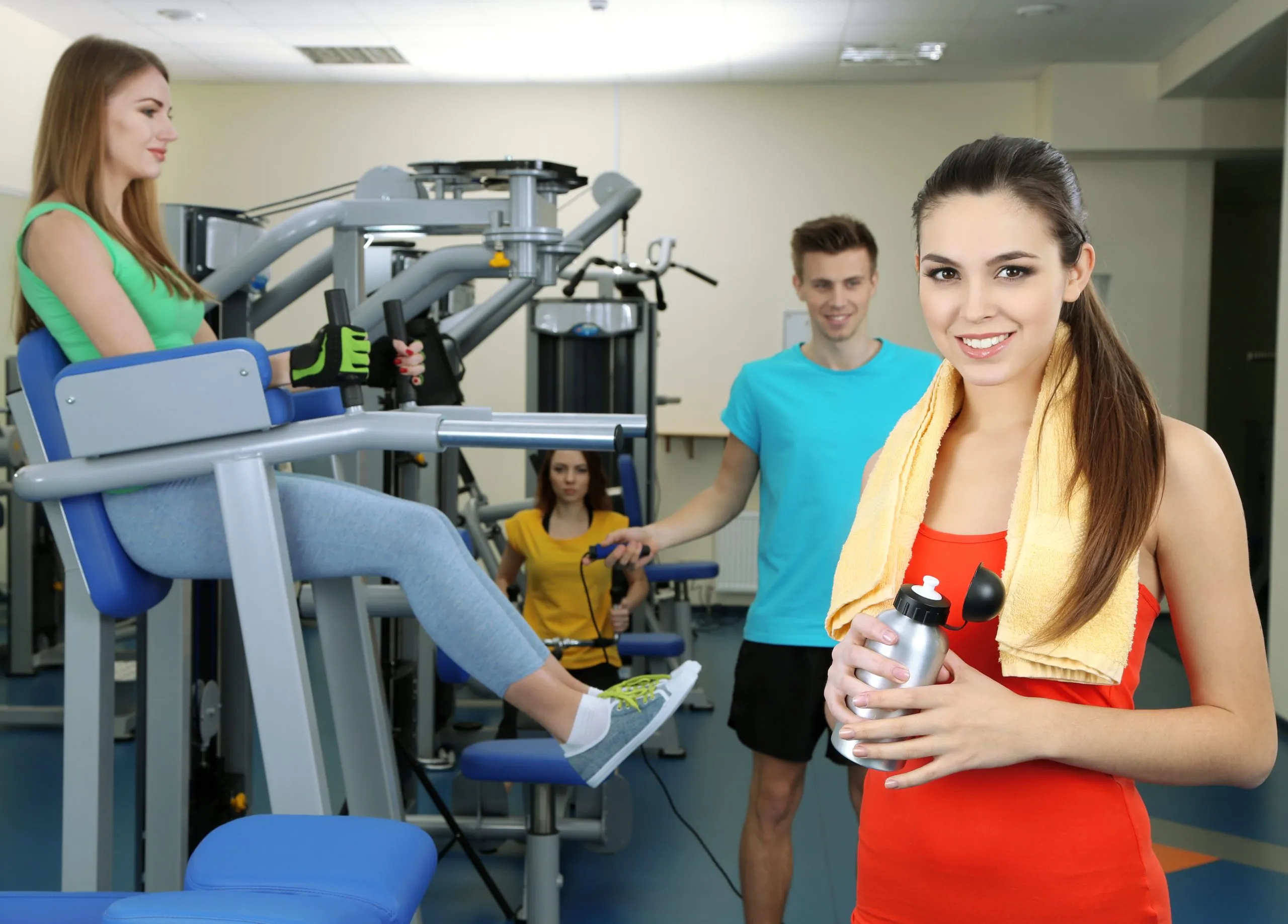 UK Health and Fitness Club Market Outlook to 2035 young-beautiful-girls-gym-scaled