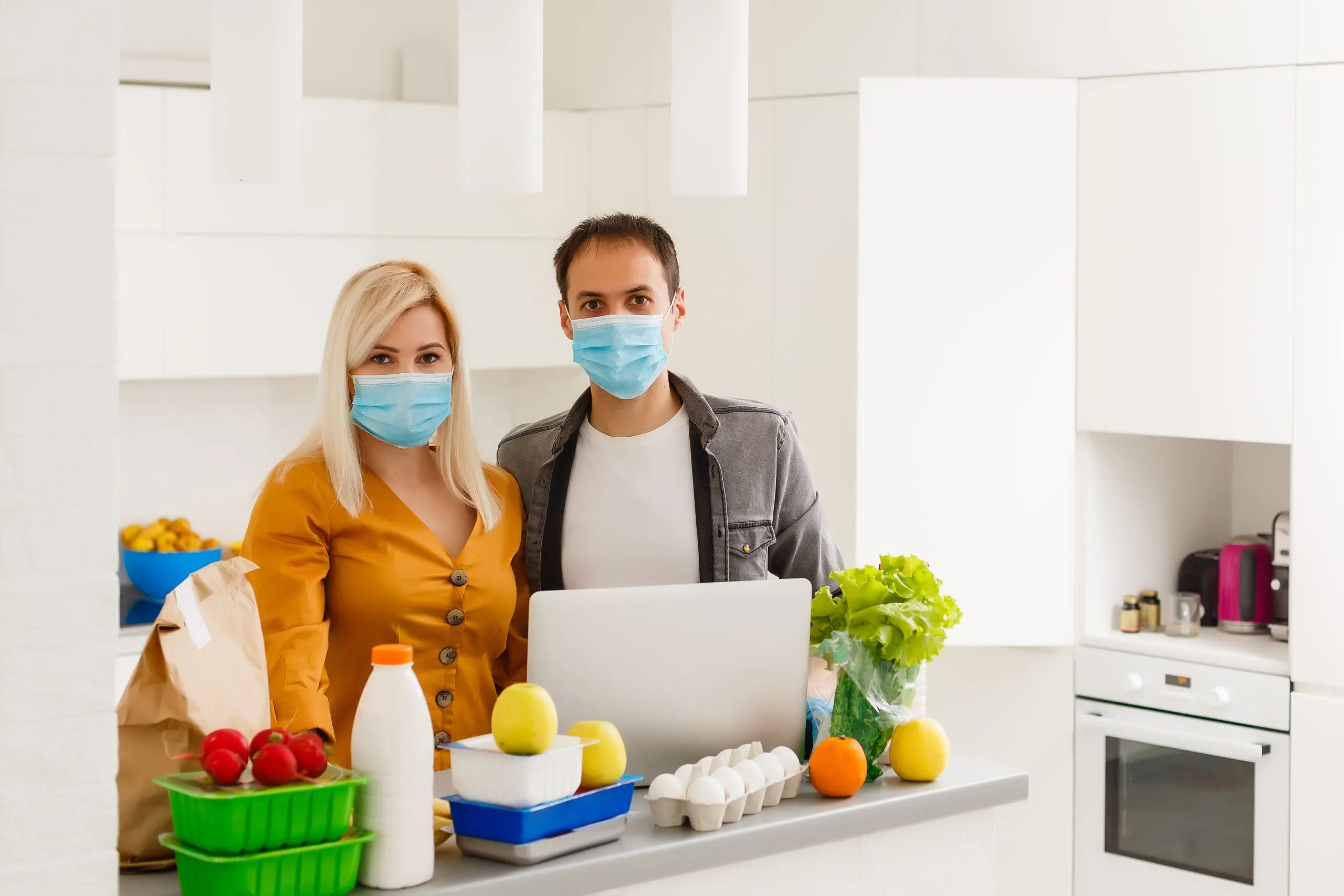 Philippines Home Care Market Outlook to 2035 young-caucasian-couple-protective-masks-doing-shoppings-home-quarantine-scaled