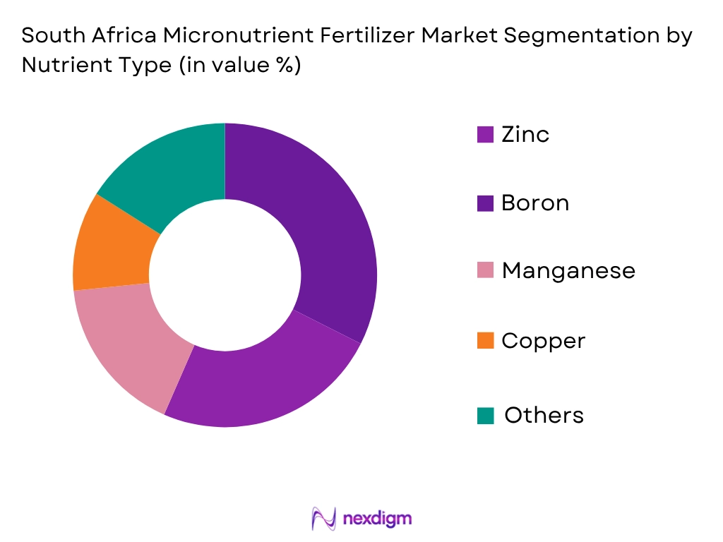 South Africa Micronutrient Fertilizer Market by nutrient type