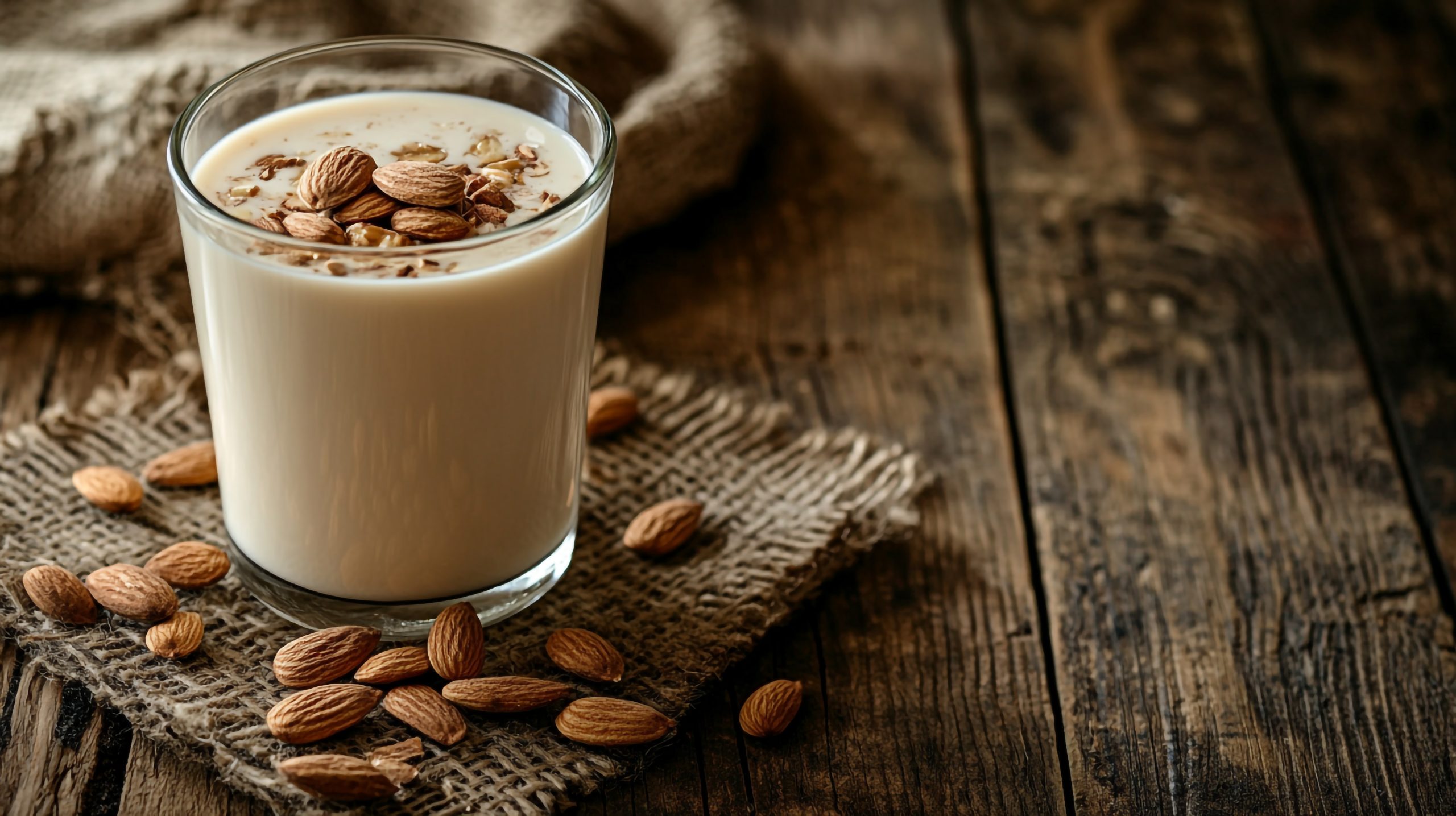 Philippines Almond Milk Market Outlook to 2035 almond-milk-glass-with-almonds-table-scaled