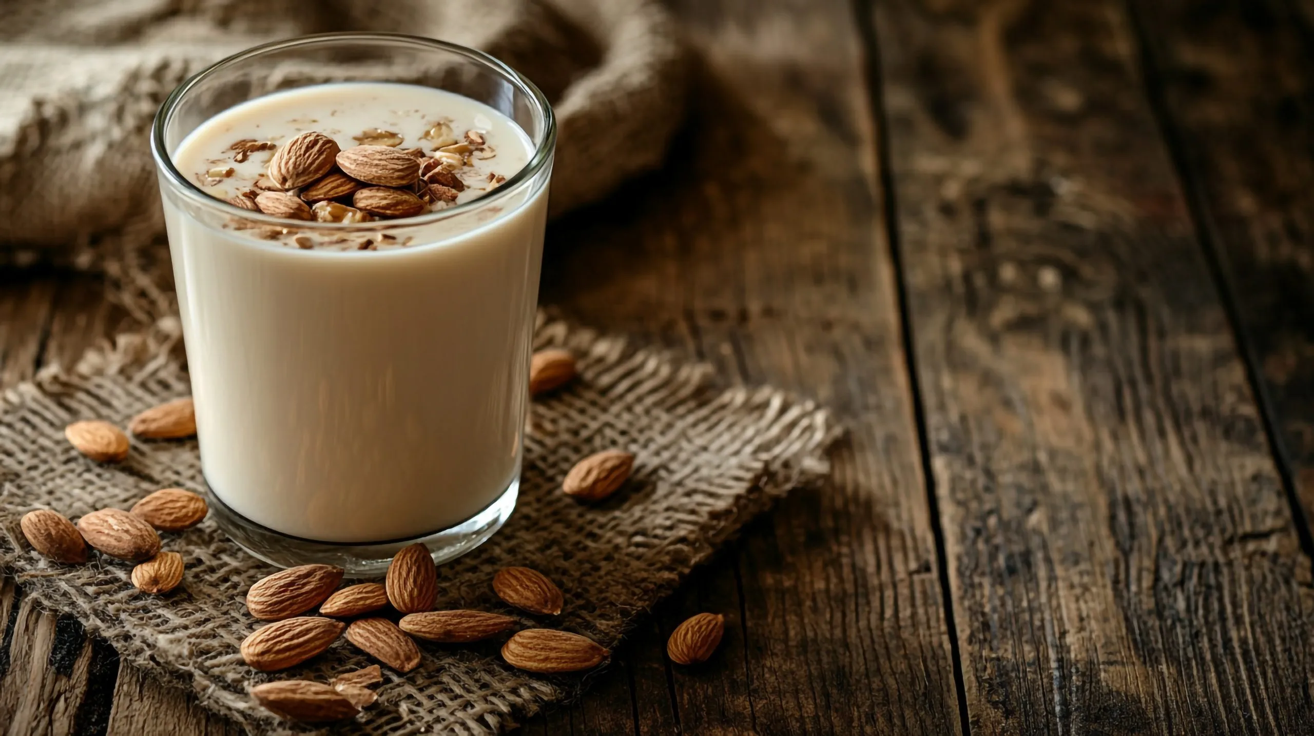 Philippines Almond Milk Market Outlook to 2035 almond-milk-glass-with-almonds-table-scaled
