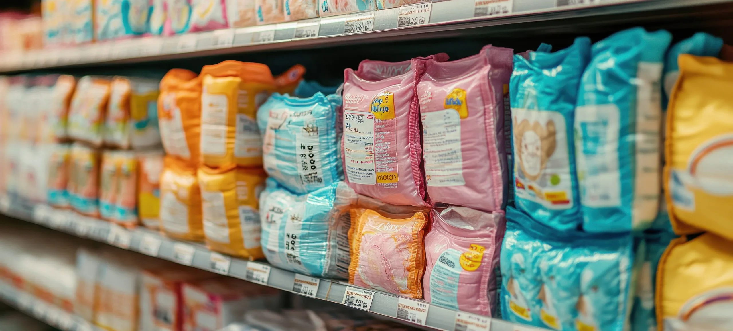 UK Baby Diapers Market Gains Momentum as Revenue Heads Toward USD 1.76 Billion colorful-stacks-baby-diapers-supermarket-shelves-scaled