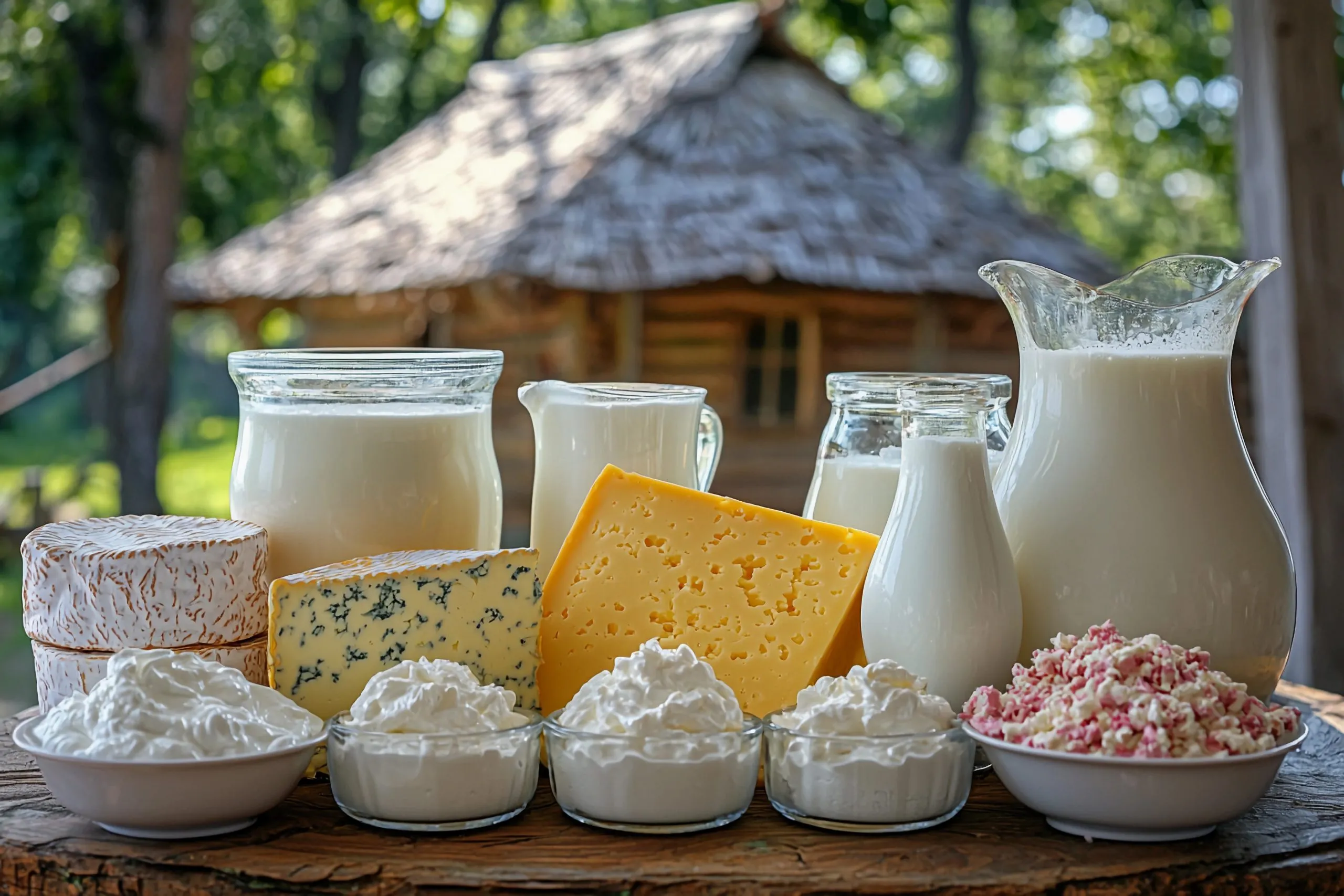 Nigeria Dairy Alternatives Market Set to Reach Nearly 500 Million Dollars With 13 Percent CAGR dairy-products-displayed-outdoors-near-rustic-wooden-house-scaled