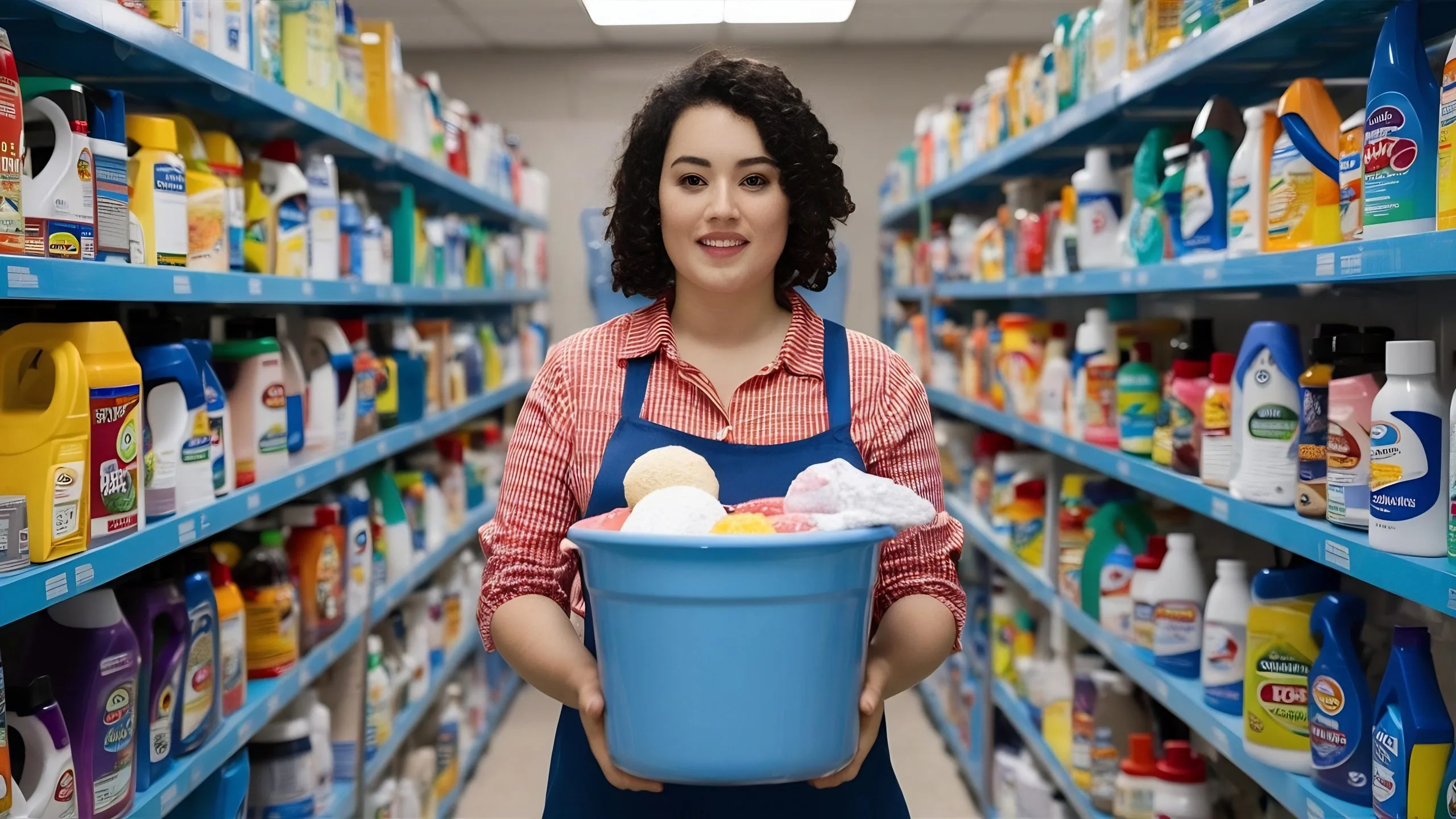 Singapore Household Cleaners Market to Reach USD 418 Million as Hygiene Awareness Drives Demand housewife-holding-bucket-full-detergents-scaled