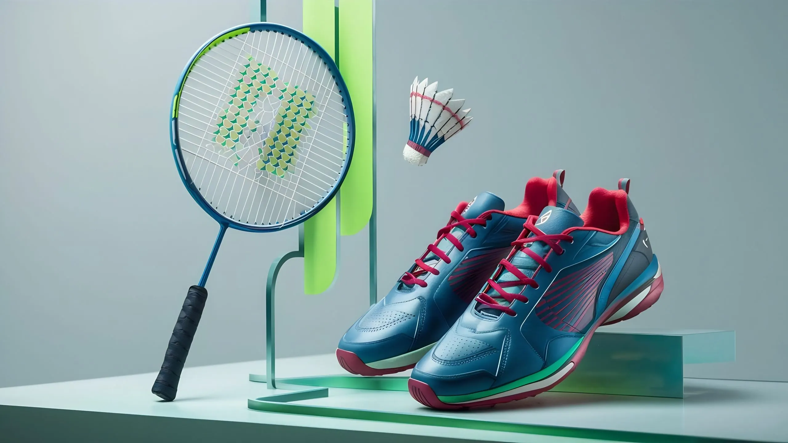 KSA Tennis Equipment Market Fueled by 50 Percent Sports Participation Rate and Youth Engagement modern-badminton-equipment-composition-scaled