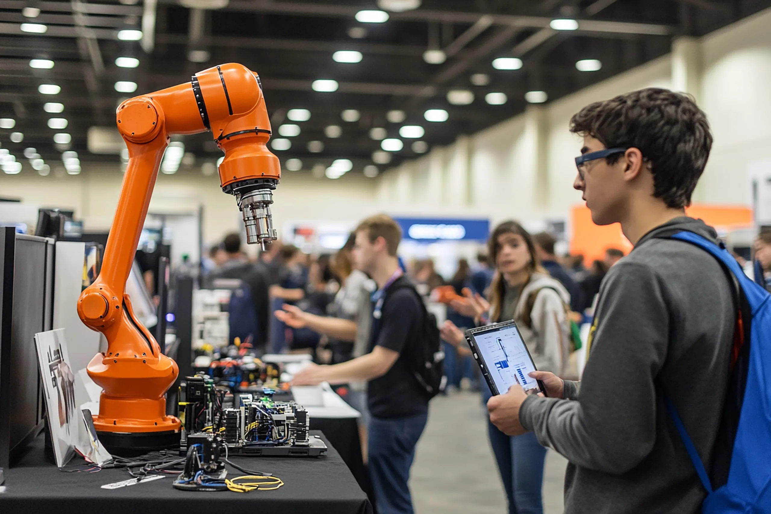 India Industrial Robots and Robot Controllers Market Gains Momentum as Industrial Robotics Revenue Reaches USD 4.86 Billion quotengaged-students-vibrant-stem-career-fairquot-scaled
