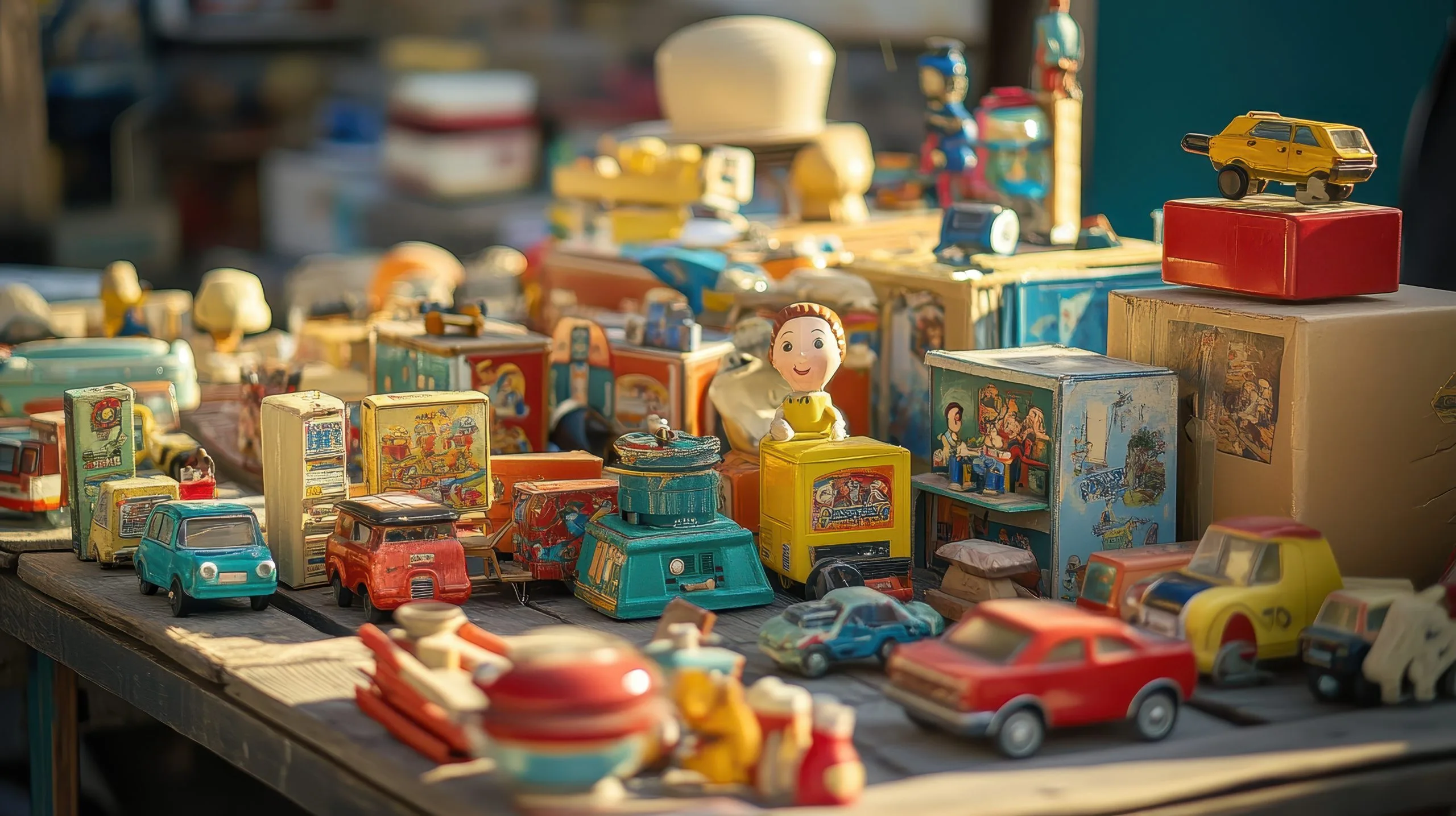 KSA Toys and Games Market to Reach USD 1.77 Billion as Young Consumers Drive Demand retro-toys-games-arranged-flea-market-table-1-scaled