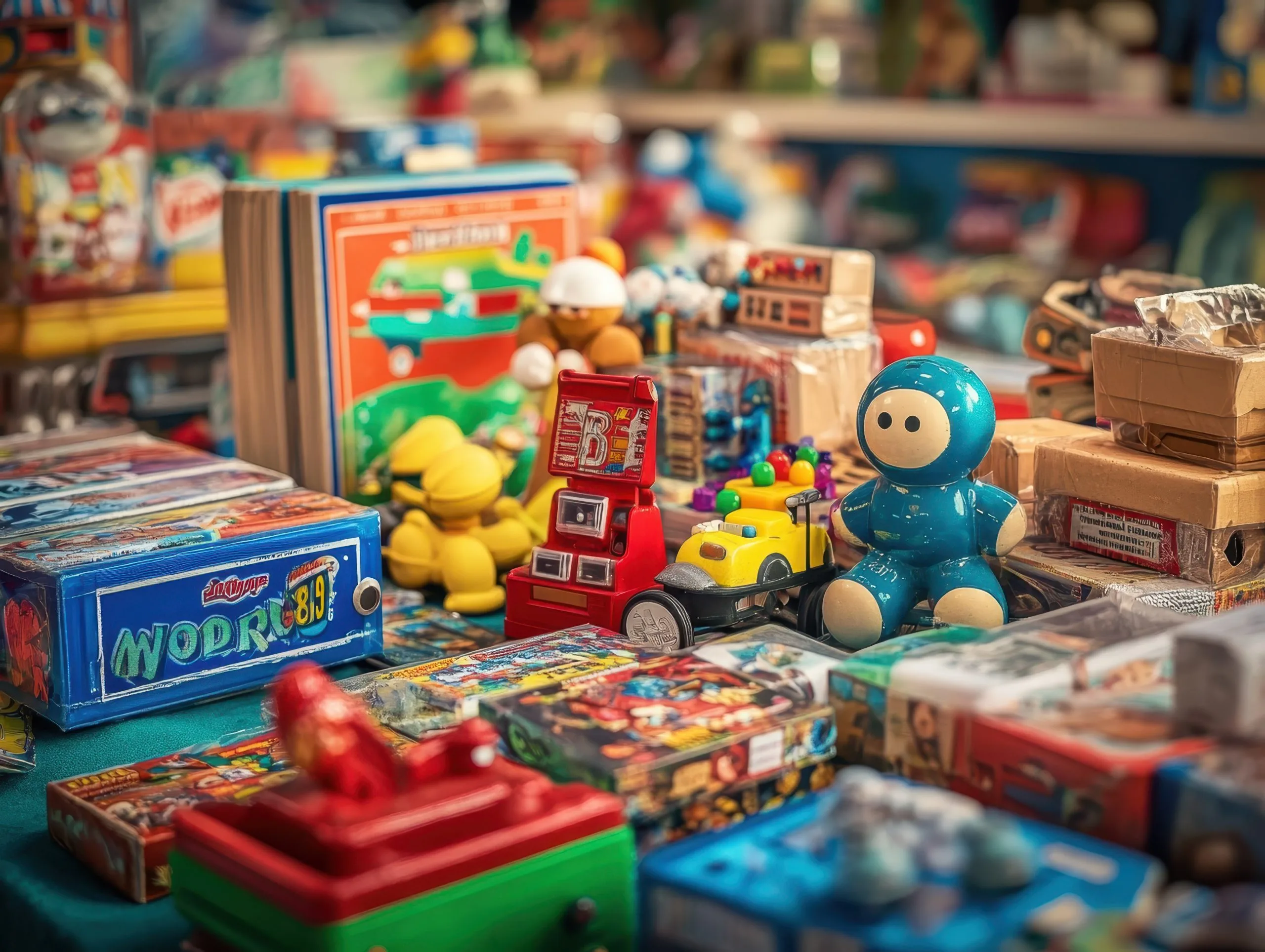 Nigeria Toys and Games Market Sees Opportunity from USD 120.5 Billion Global Toy Market retro-toys-games-arranged-flea-market-table-scaled
