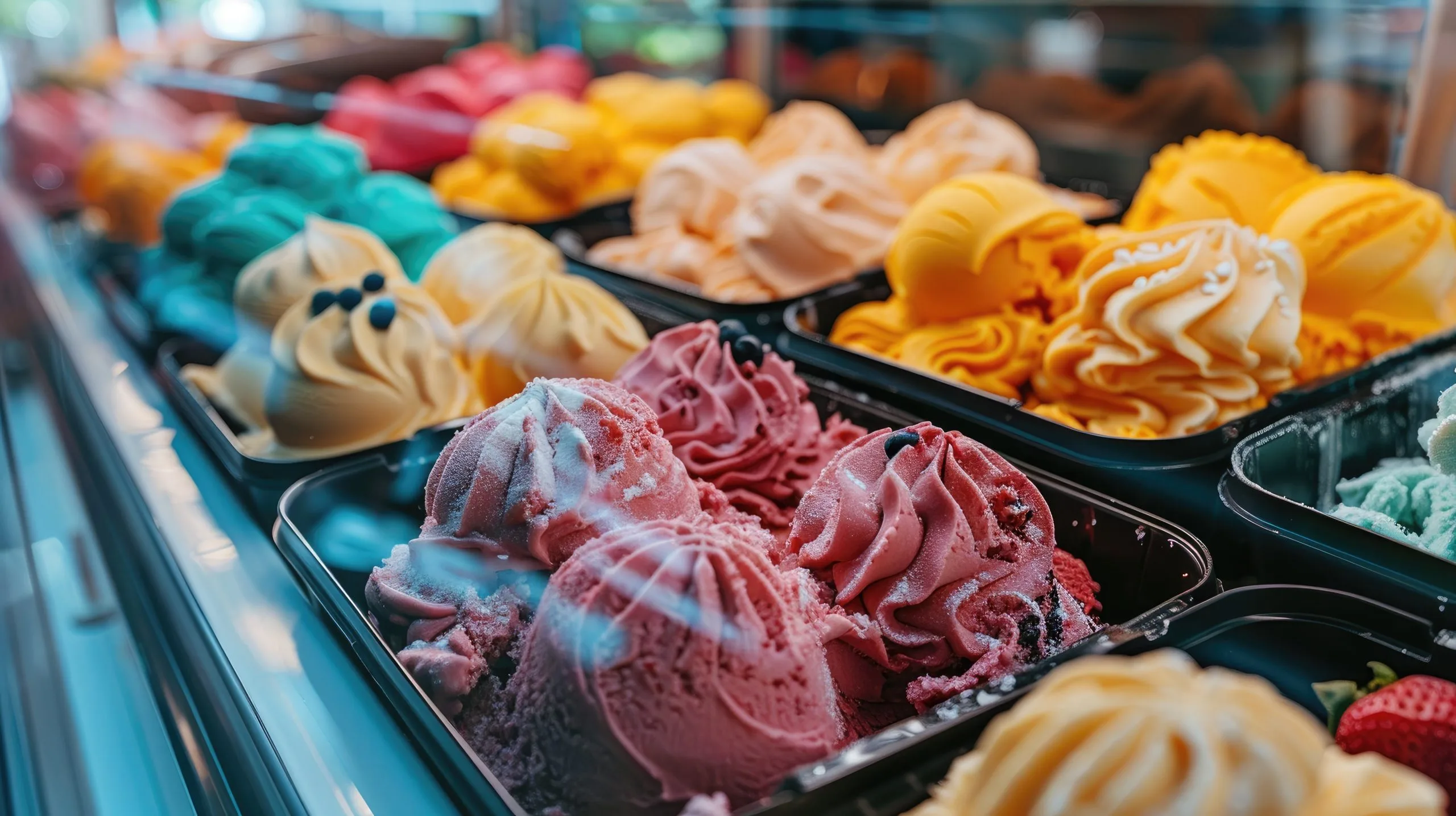 South Africa Commercial Ice Cream Freezers Market Gains from Africa Foodservice Demand Reaching USD 79.81 Billion selection-various-flavored-ice-creams-display-case-shop-scaled