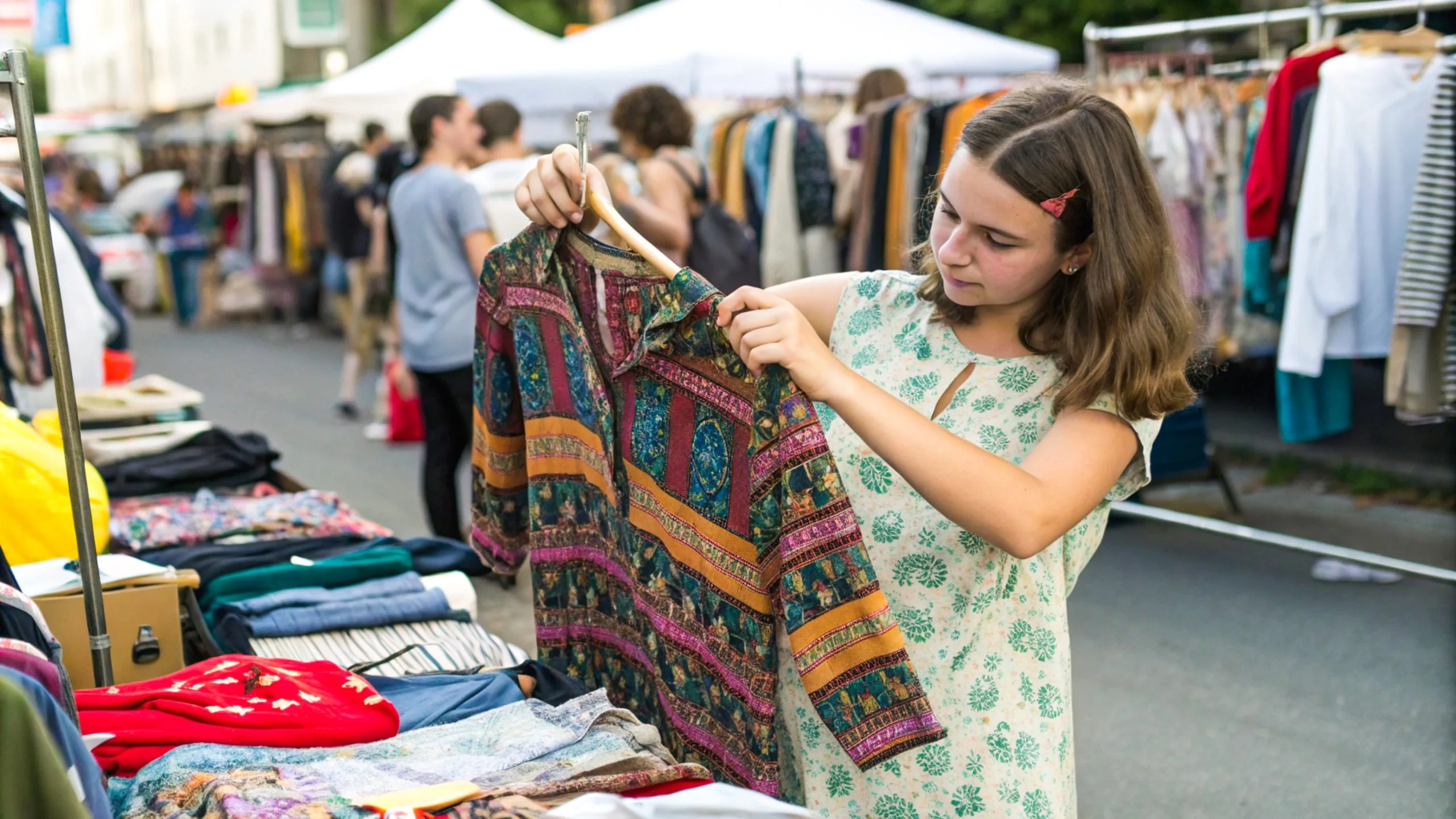 India Outdoor Apparel Market Crosses ₹15,000 Crore Driven by Rising Adventure Tourism teenage-girl-browsing-vintage-clothing-flea-market-exploring-unique-styles-scaled