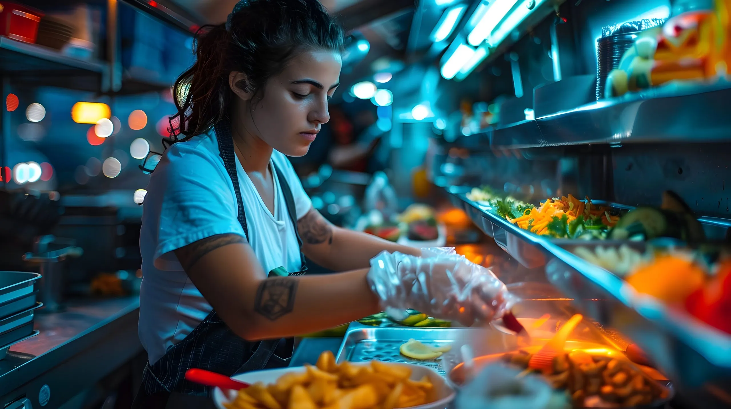 UAE Foodservice Market to Grow at Over 17 Percent CAGR Driven by Tourism, Expatriates, and Digital Ordering vibrant-gourmet-food-truck-serving-mouthwatering-street-cuisine-lively-urban-festival-scaled