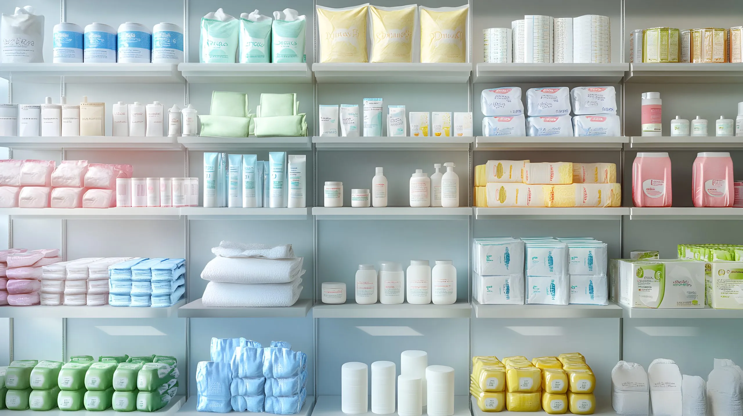 UAE Baby Diapers Market Driven by Mass Products with 78.74% Share and Premium SKUs Rising visibly-organized-baby-care-section-with-space-additional-product-details-store-display-scaled