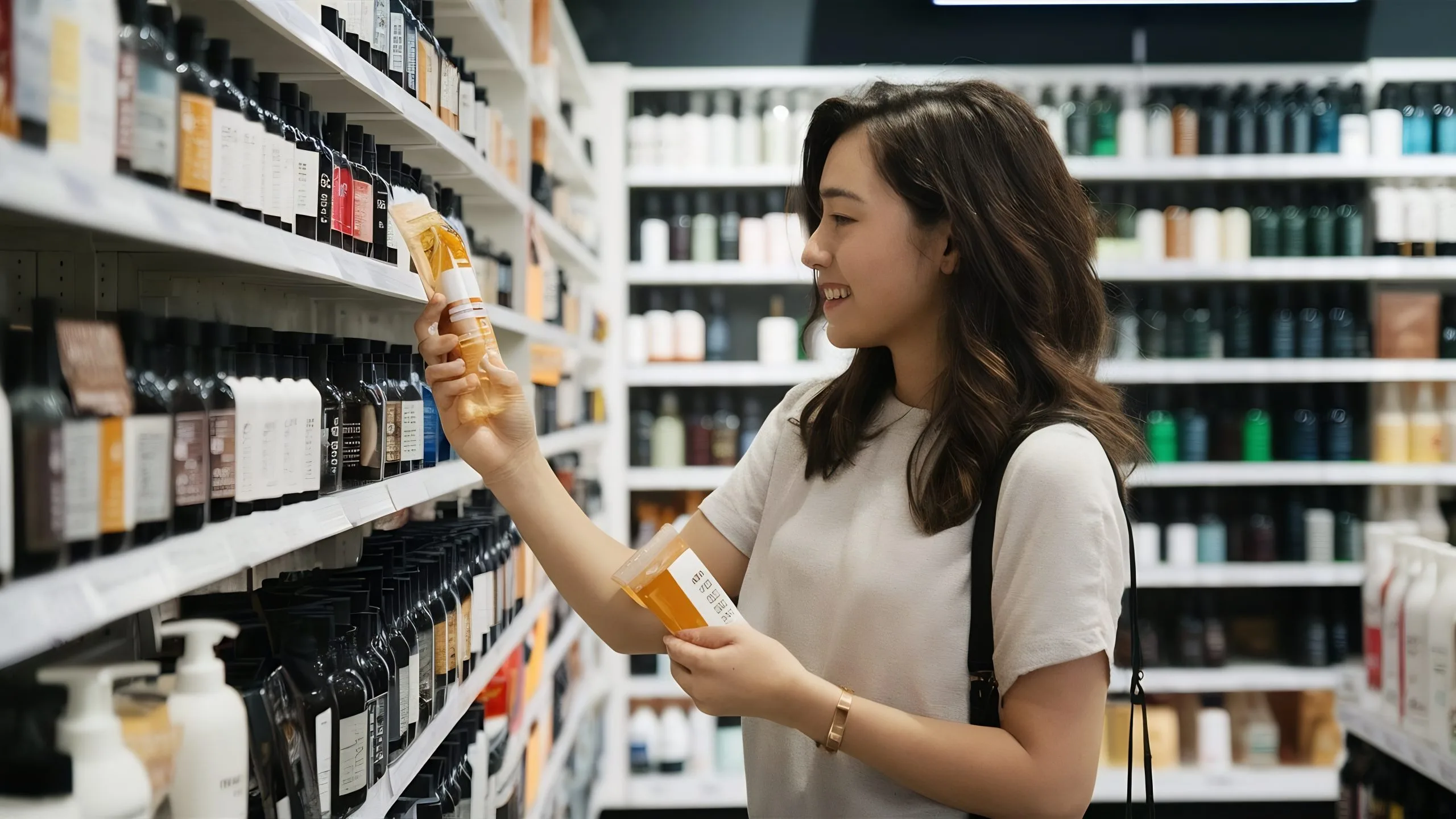 Singapore Dry Shampoo Market Expansion Driven by 9 Percent Growth in Premium Beauty Spending woman-choosing-shampoo-store-1-scaled