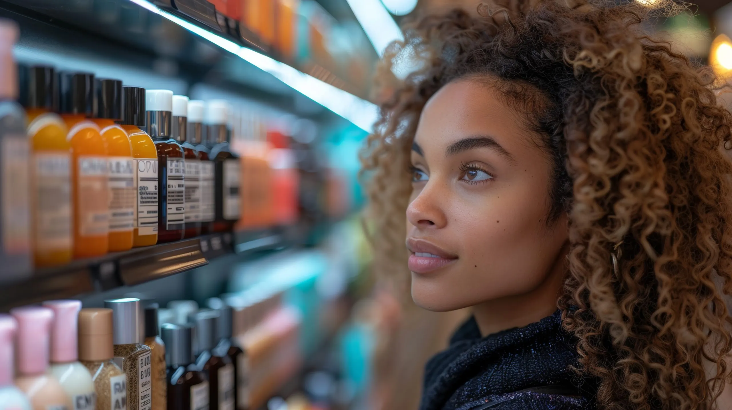 South Africa Dry Shampoo Market Grows with Over 35 Percent Urban Consumer Adoption woman-discovering-health-products-pharmacy-1-scaled