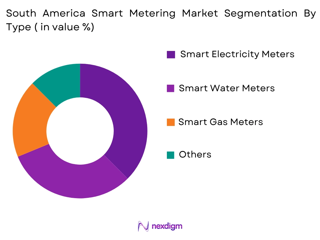 South America Smart Metering Market by Type