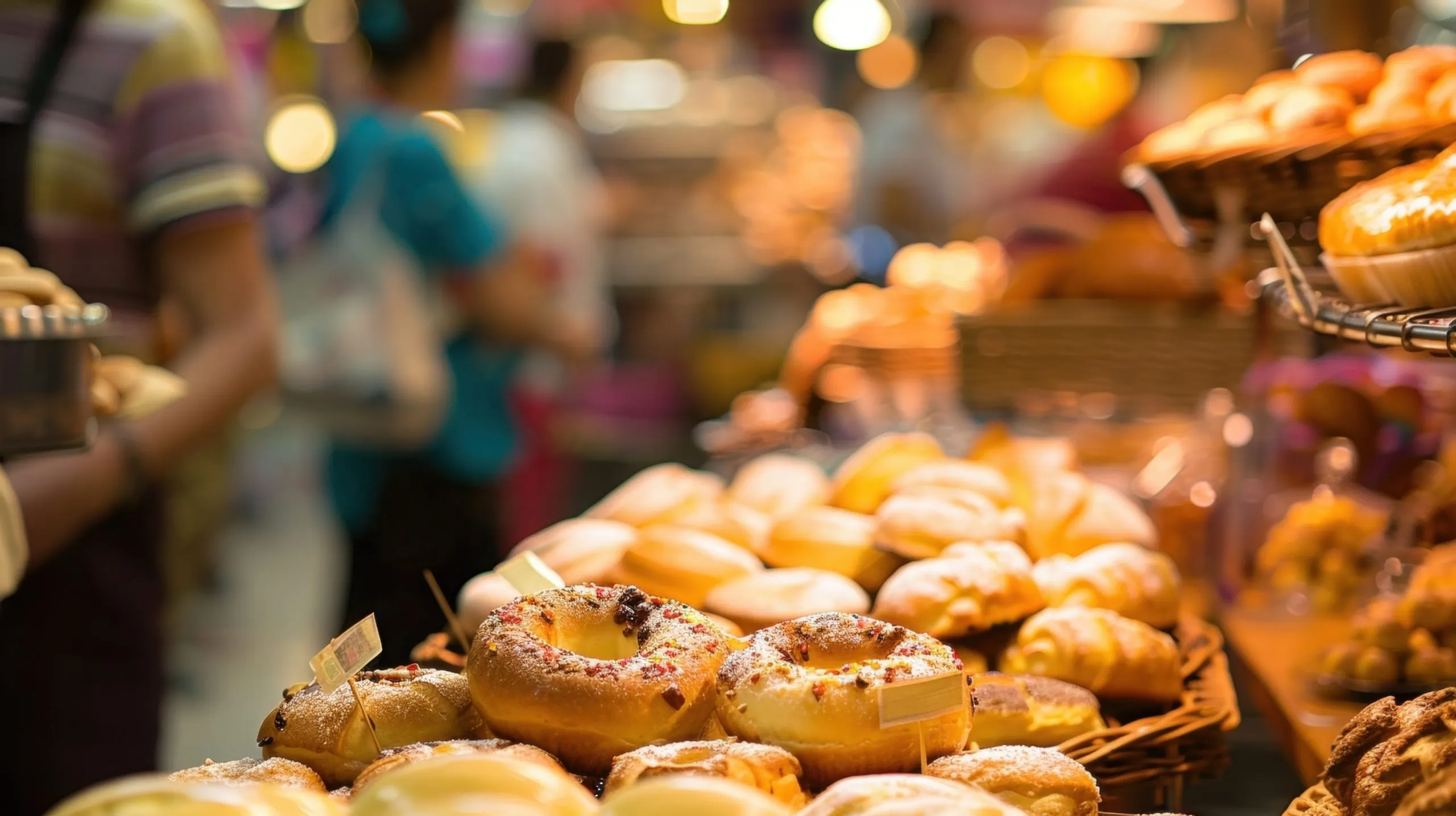 India Bakery Products Market Advances at 9.80 Percent CAGR as Urban Consumers Choose Convenient Baked Foods blurry-glimpses-vendors-haggling-prices-customers-sampling-fresh-baked-goods-indoor-market-scaled