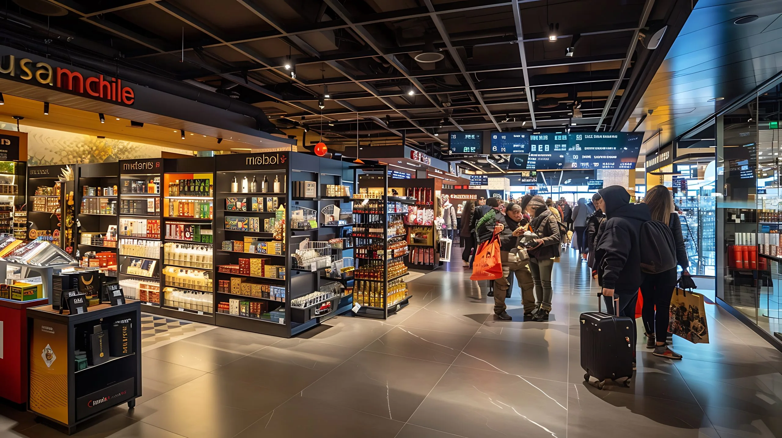 Vietnam Duty Free And Travel Retail Market Set to Reach USD 249.9 Million as International Travel Expands busy-airport-with-sign-that-says-stop-your-food-scaled
