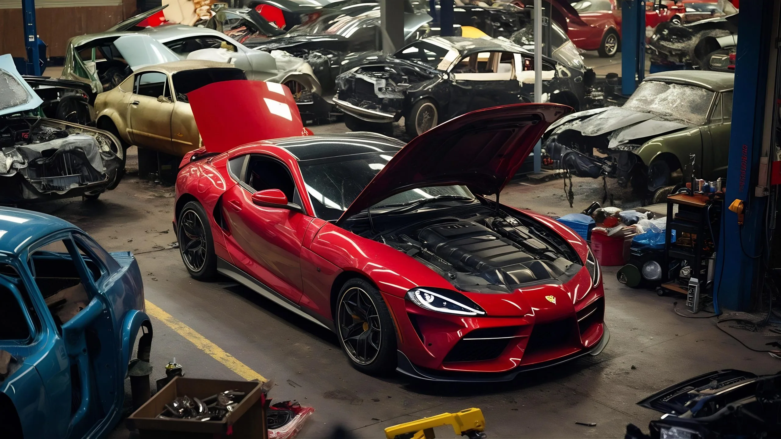 India Automotive Spoiler Market Outlook to 2035 car-repair-station-body-shop-scaled