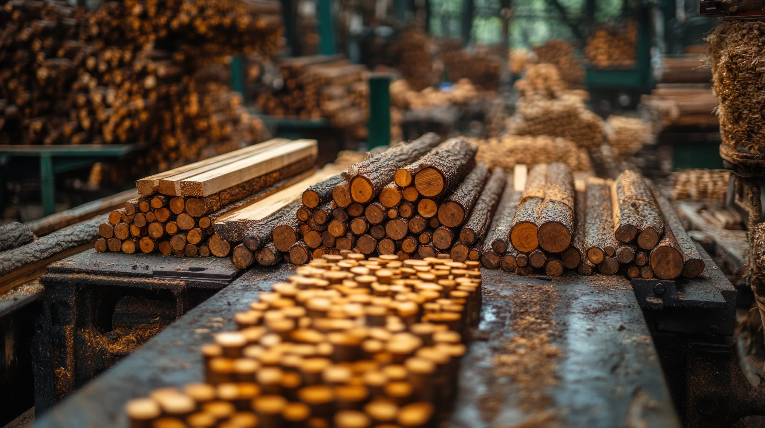 UK Sawnwood Market Gains Relevance as Coniferous Sawnwood Holds 99 Percent of Local Production closeup-shot-stacked-wooden-planks-logs-lumber-mill-scaled