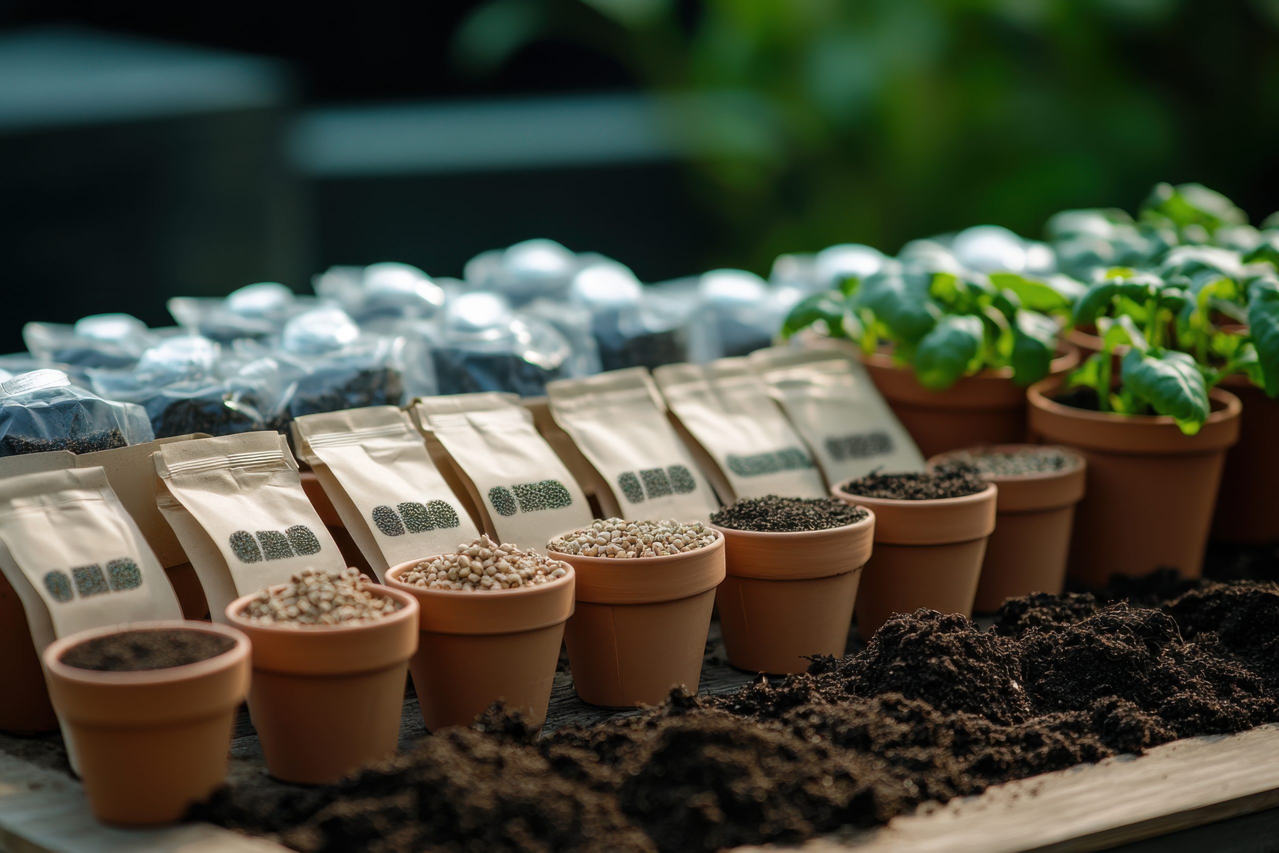 Nigeria Controlled Release Fertilizer Market Strengthens as Nigeria Specialty Fertilizers Grow at 7.6 Percent CAGR cultivating-small-garden-with-seed-packets-seedlings-terracotta-pots-daylight-scaled